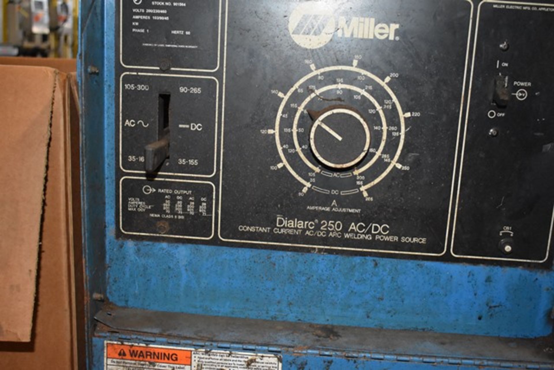 Miller welder, mod. DIALARC 250, s/n KG138963 - Image 2 of 2