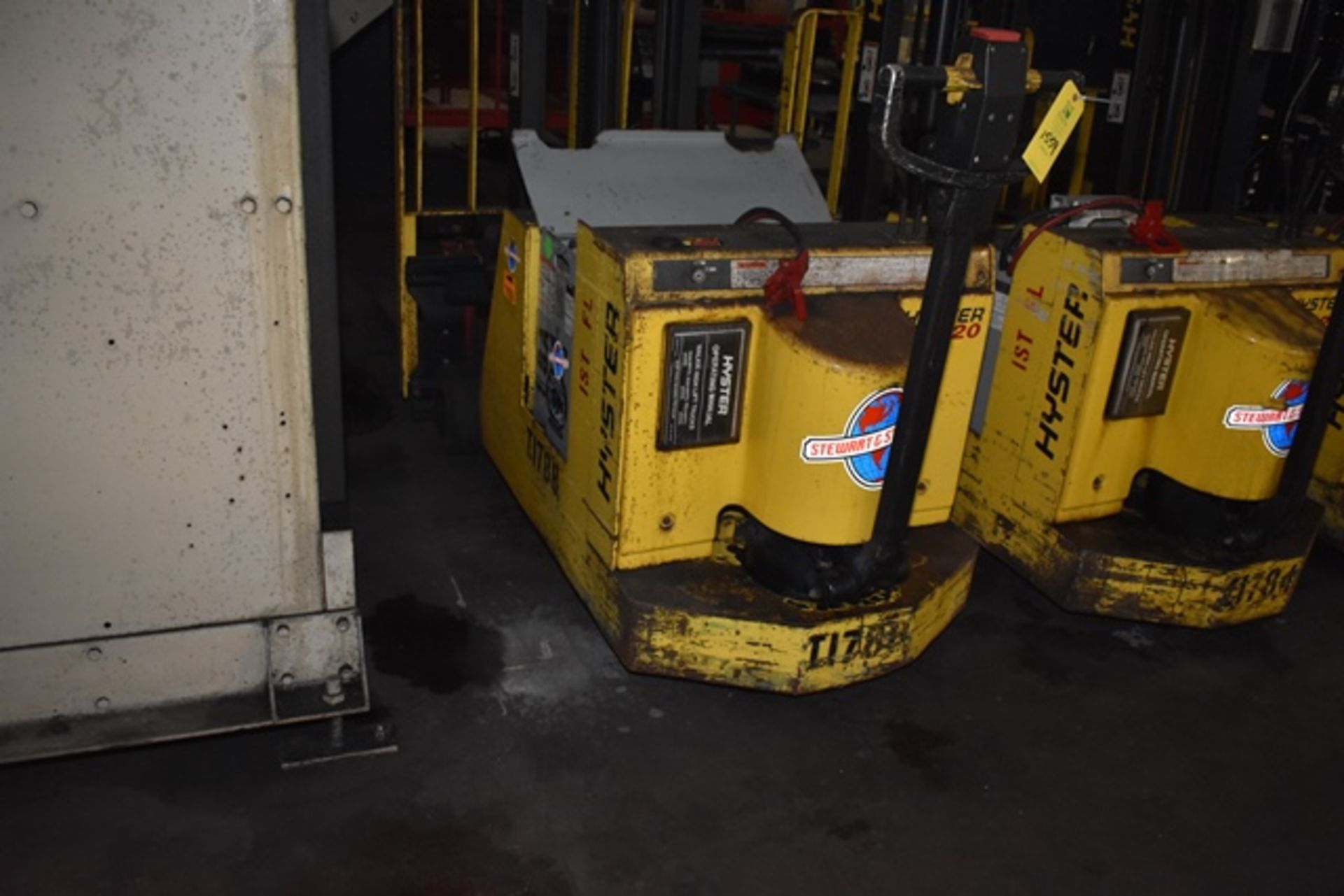 Hyster walk behind stacker, model W25-ZC, s/n A454N02144Y, 2300 lb cap, 24 volt, 2 stage 104"