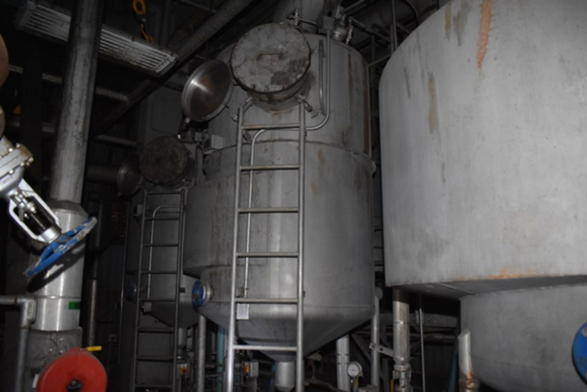 APV Plate Evaporator, model Anhydro Separator, 3 effect falling film type, with 48" dia 1st effect @ - Image 4 of 6