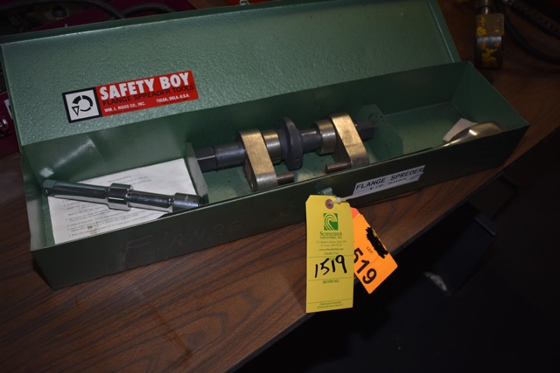 Riggs flange spreader, mod. Safety Box