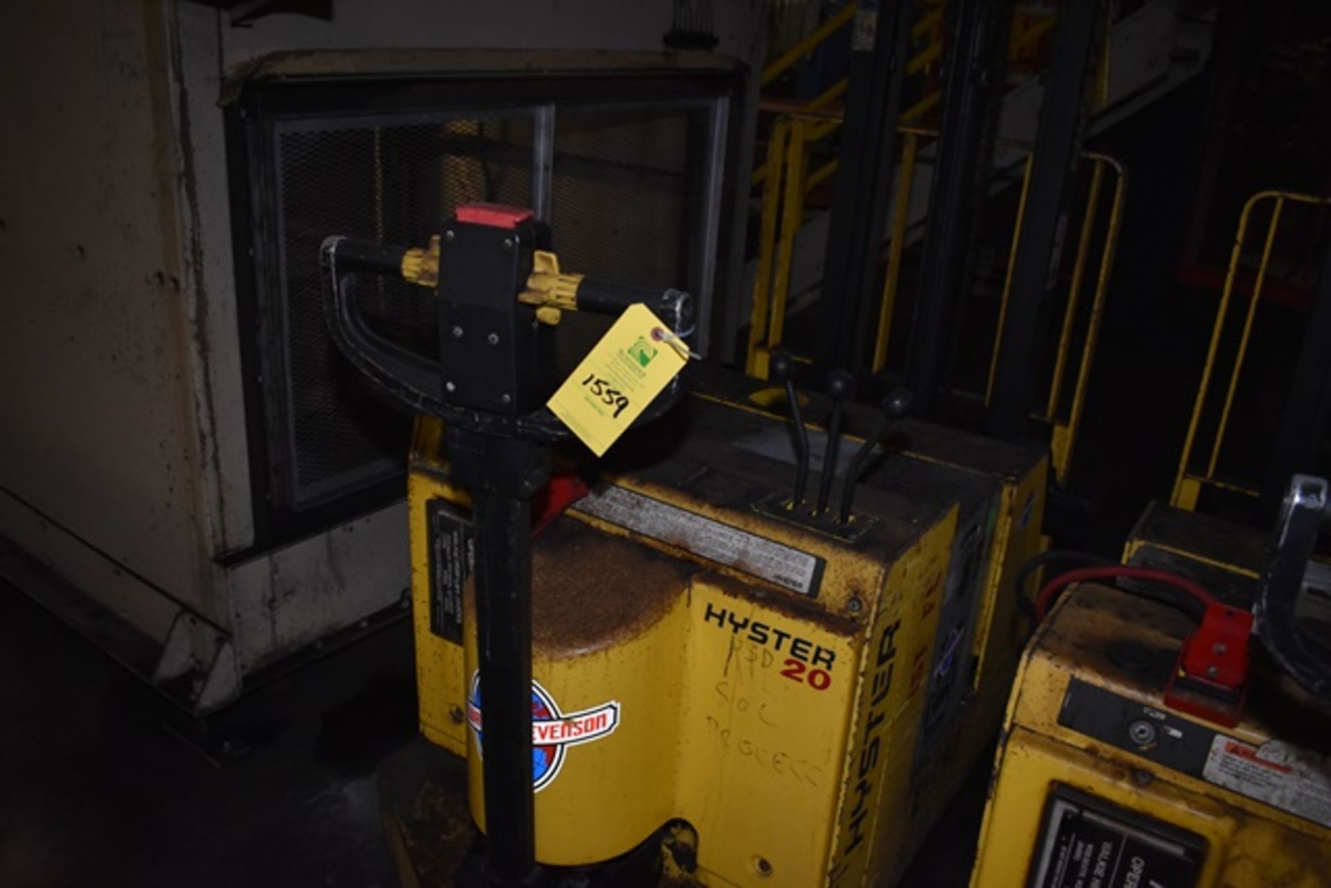 Hyster walk behind stacker, model W25-ZC, s/n A454N02144Y, 2300 lb cap, 24 volt, 2 stage 104" - Image 2 of 2