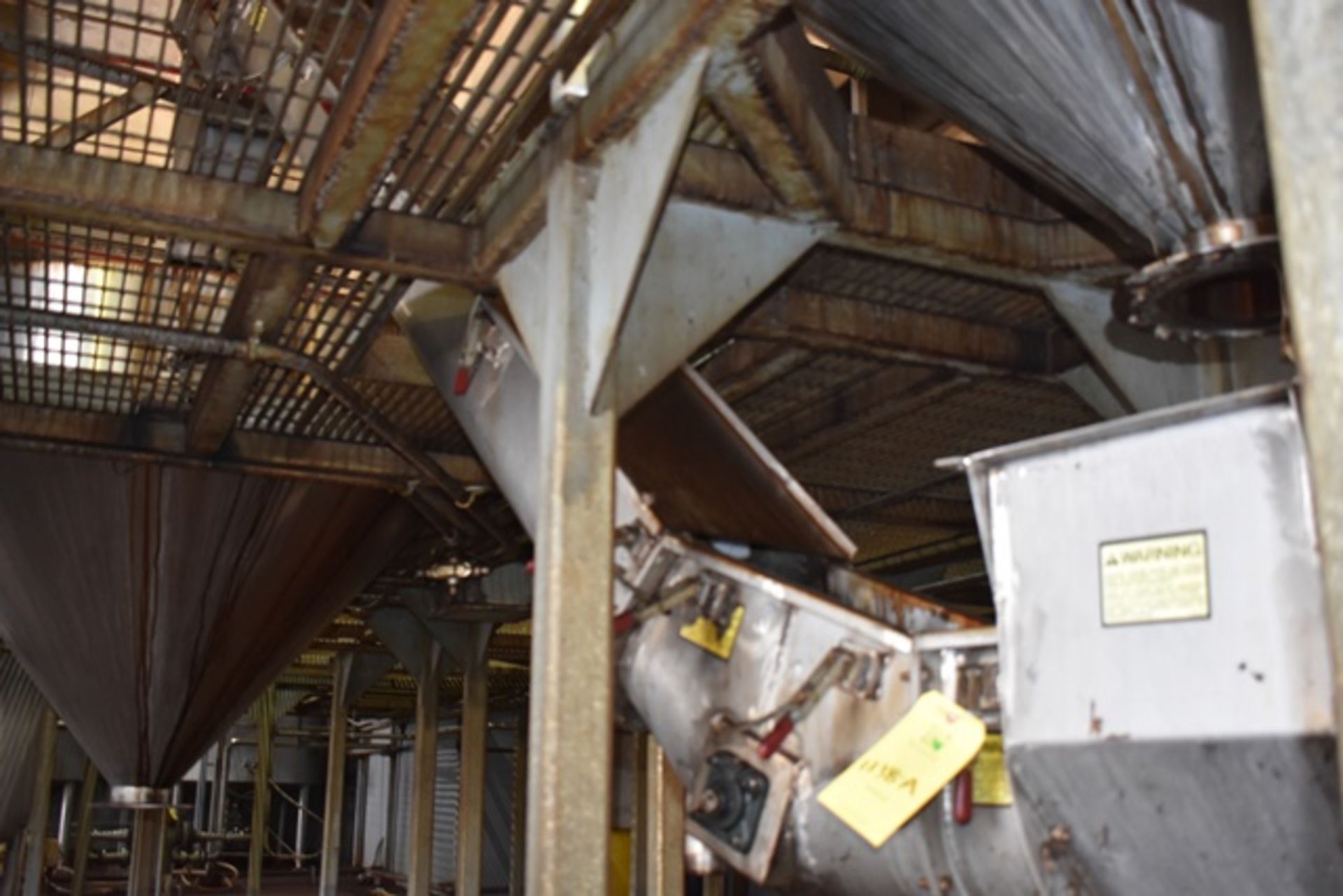 Stainless Steel Incline Drag Conveyor, Approx. 12' Length