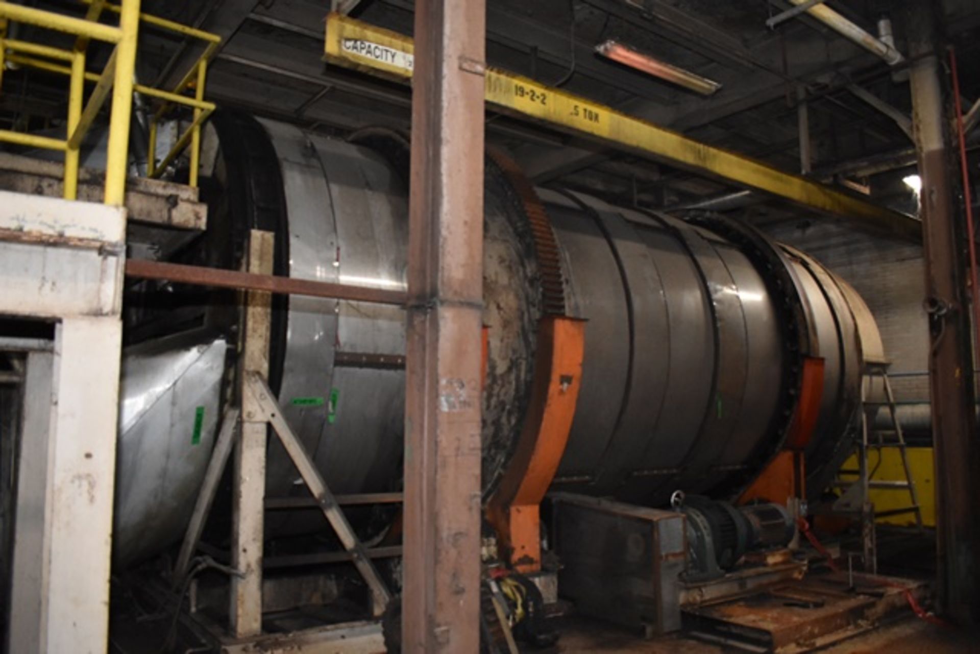 (3) Link belt Rotary Dryers, approx 14'dia x 22'L roto shell, with discharge air lock, associated - Image 2 of 2