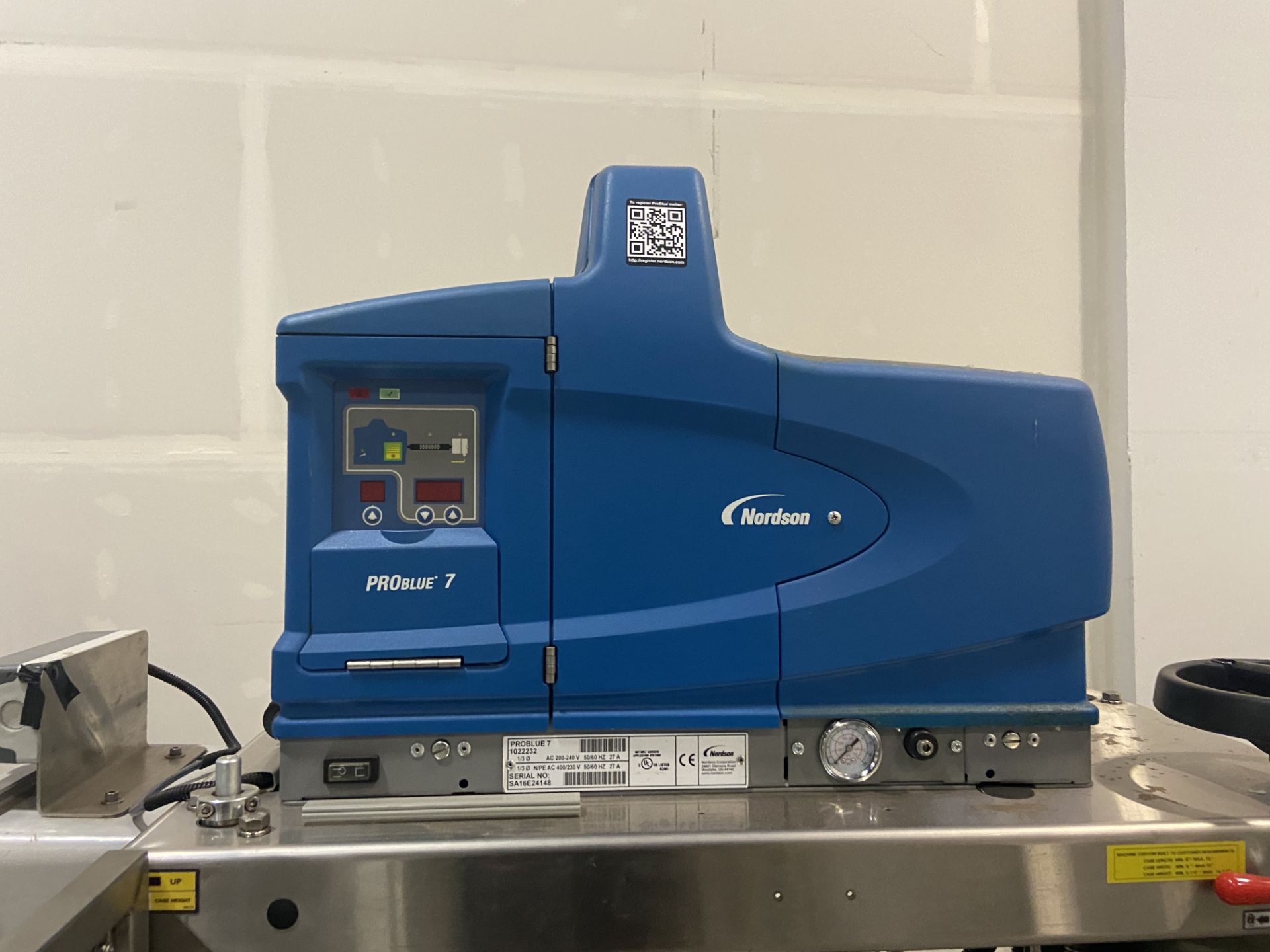 Wexxar Bel 270 Box Sealer Model 270-160664 With Nordson Glue Pot - Image 8 of 9