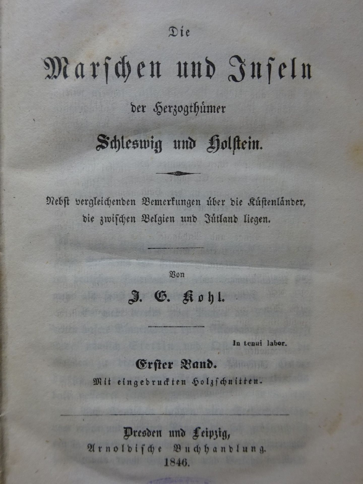 Kohl - Marschen und Inseln, 3 Bde.