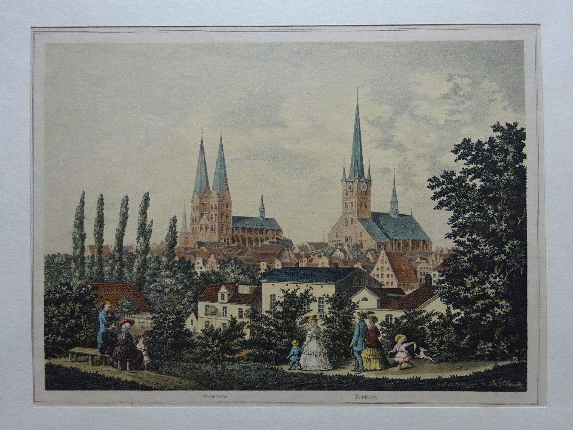 Schmidt - Lübeck Lithographie - Image 2 of 7