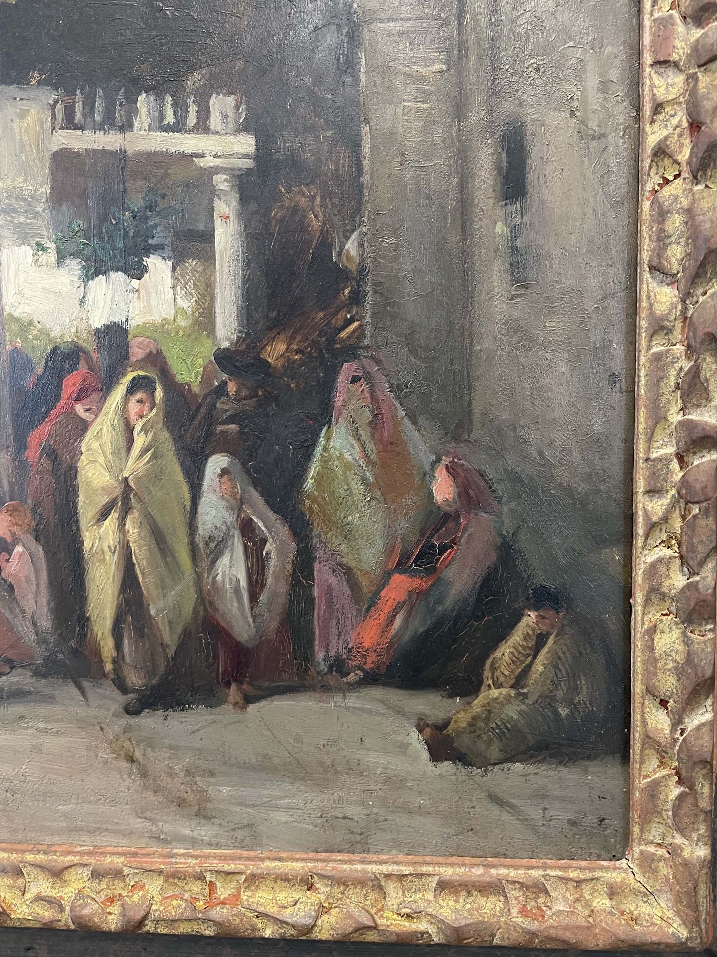 UNSIGNIERT (XIX - XX). Drei Gemälde mit orientalischer Straßenszenarie. - Bild 13 aus 20