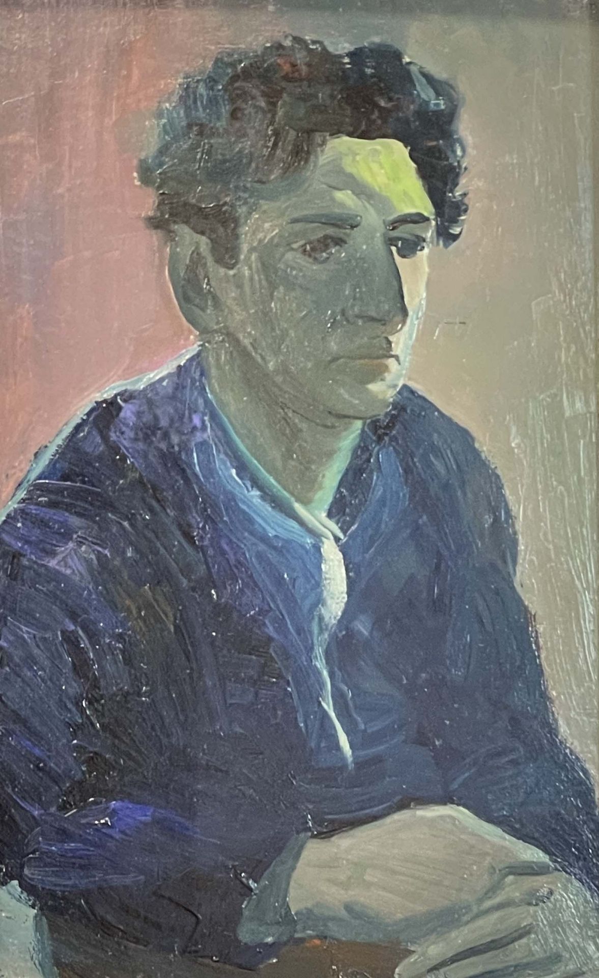 Wilhelm RAAB (1907 - 1989). Drei Gemälde. Selbstportraits und Portrait einer alten Dame. - Image 5 of 15