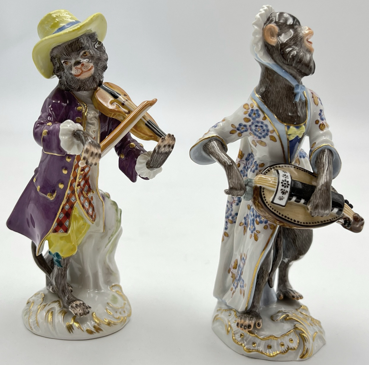 Zwei Figuren aus der "Affenkapelle" von Meissen. - Image 5 of 12