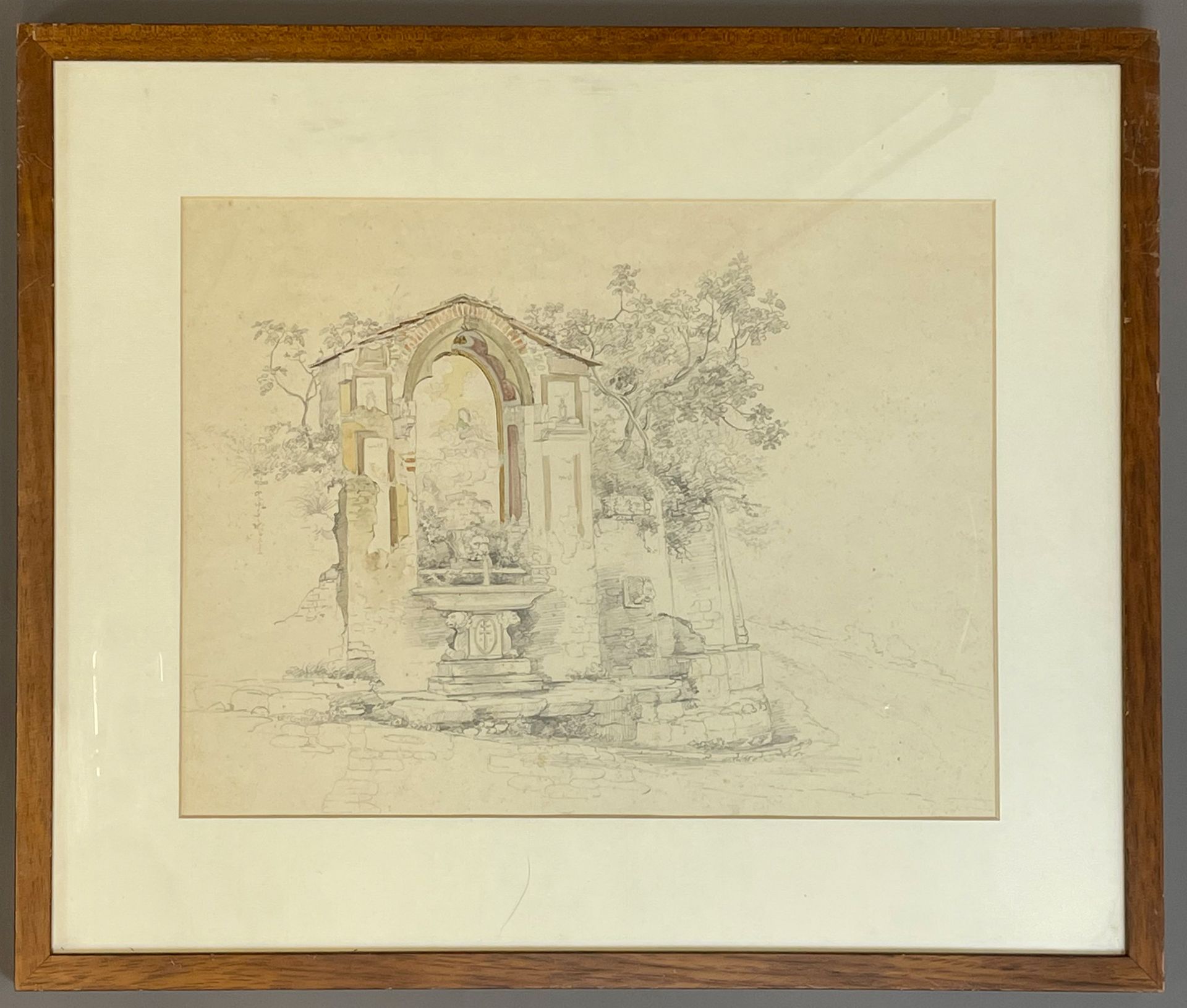 Eduard AGRICOLA (1800 - 1874) zugeschrieben. Italienischer Brunnen. - Bild 2 aus 9