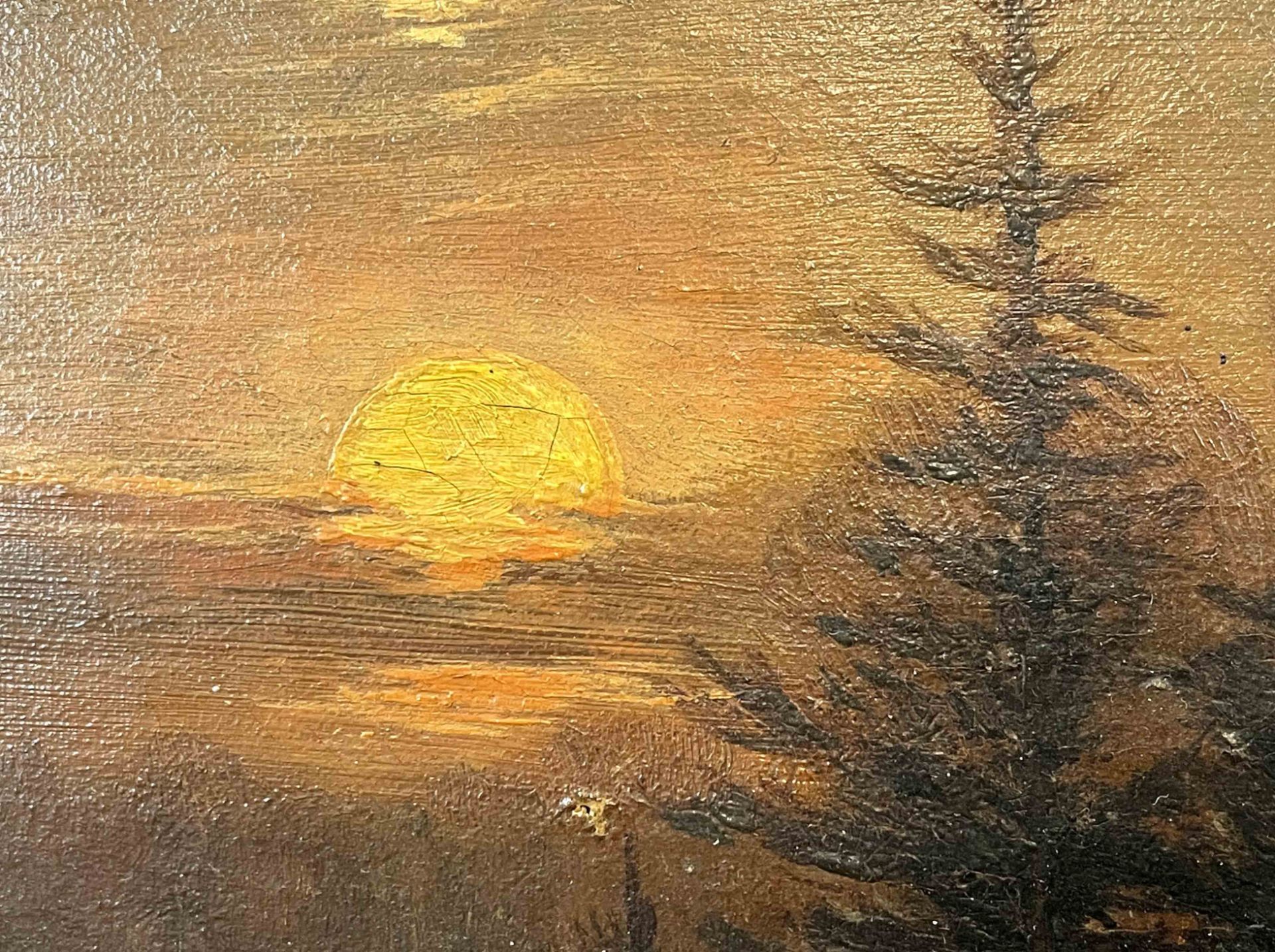 HORKZIK (XIX - XX). Waldlandschaft in der Abenddämmerung mit Personenstaffage. - Bild 8 aus 11