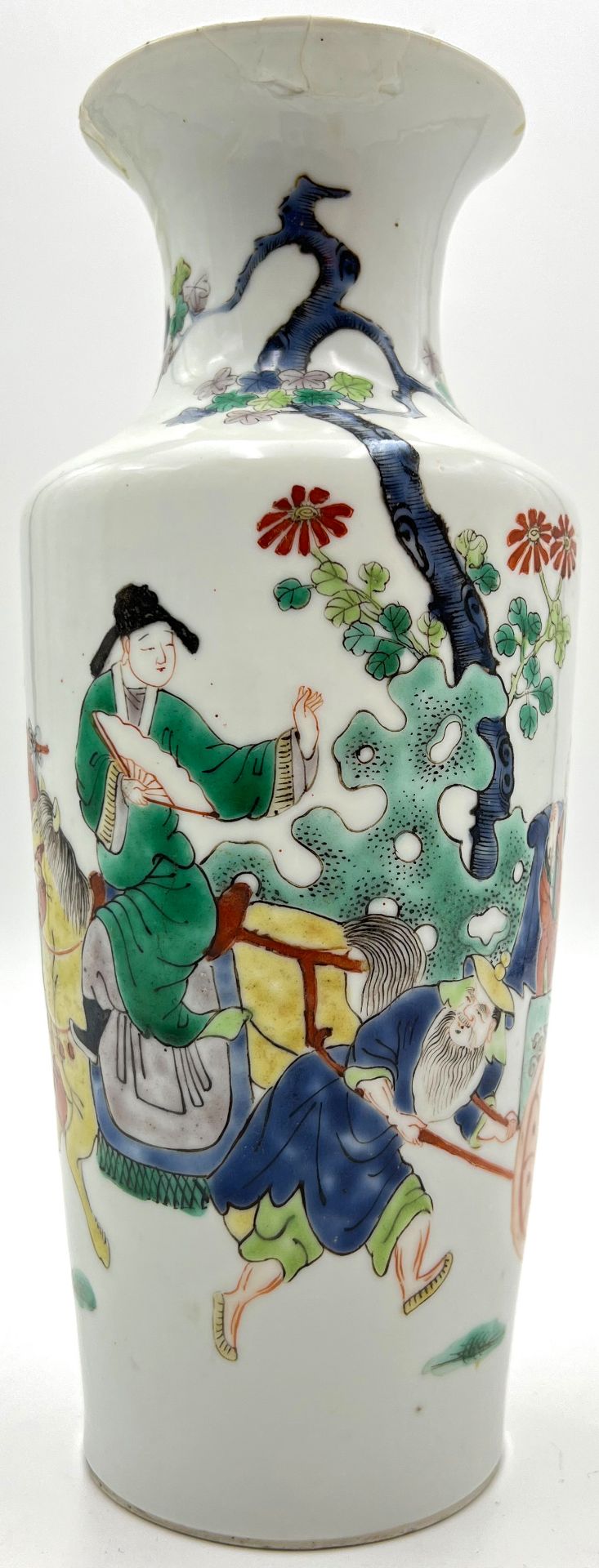 Vase China Guangxu - Periode. 19. Jahrhundert. Dekor: ''Romance of the Western Chamber''. - Image 6 of 17