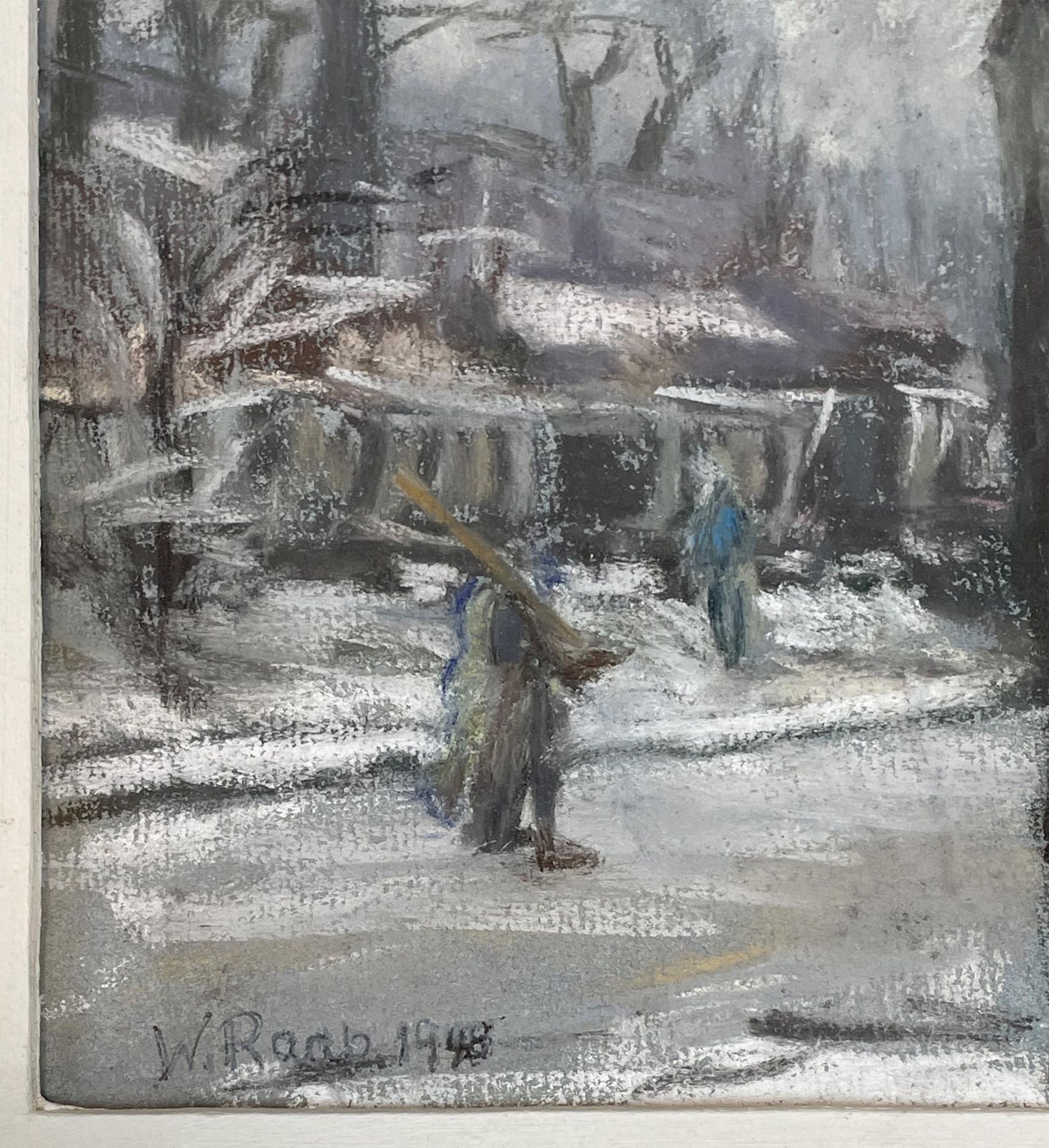 Wilhelm RAAB (1907 - 1989). "Frankfurt a. M. Trümmerverwertung am Ostpark nach dem Krieg" - Bild 3 aus 10