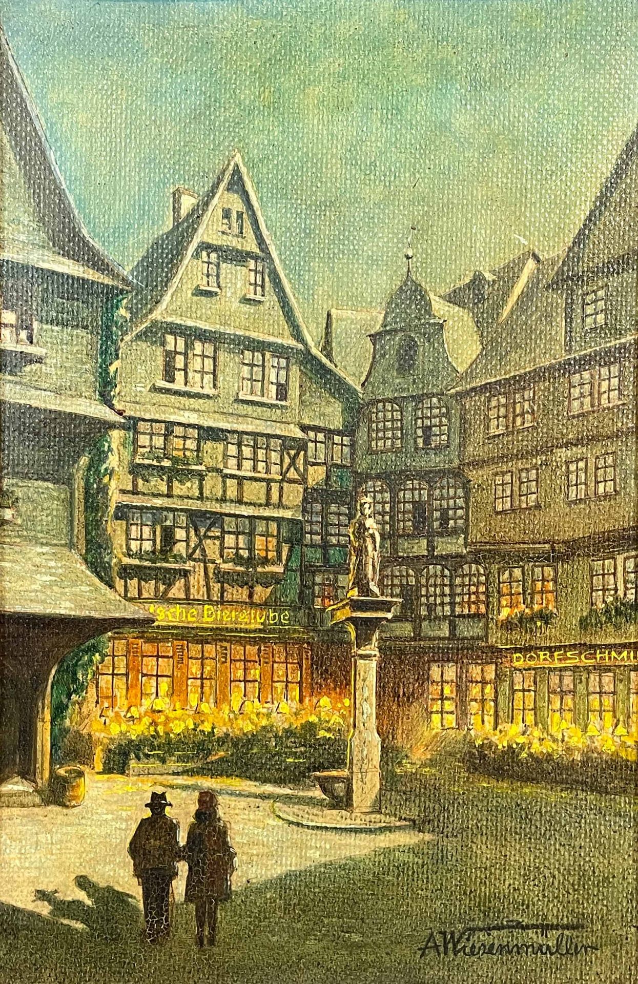 Alfred WIESENMÜLLER. 2 Ansichten von Frankfurt am Main. Um 1920. - Bild 2 aus 11