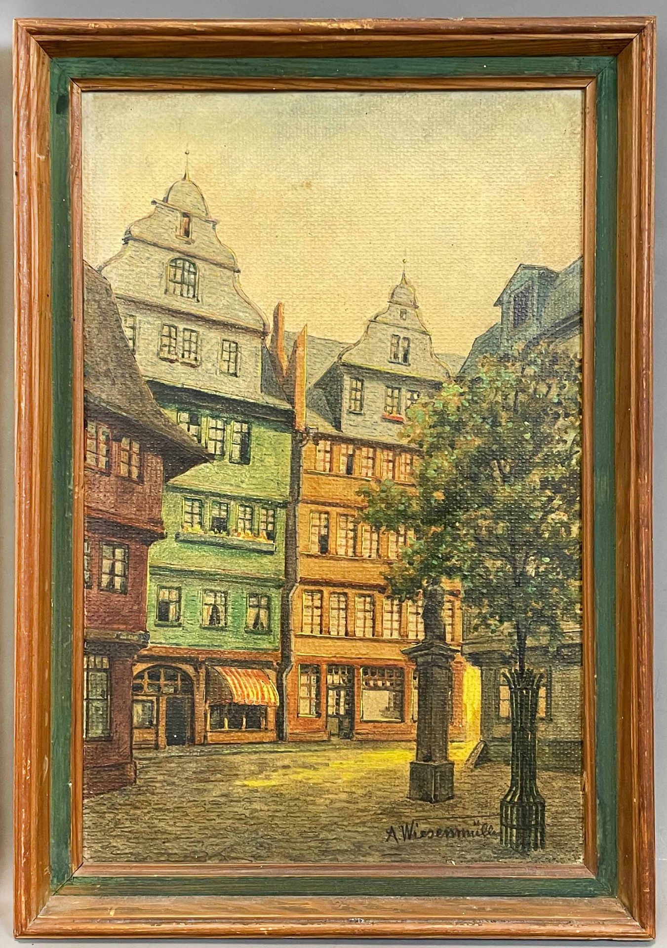 Alfred WIESENMÜLLER. 2 Ansichten von Frankfurt am Main. Um 1920. - Image 7 of 11