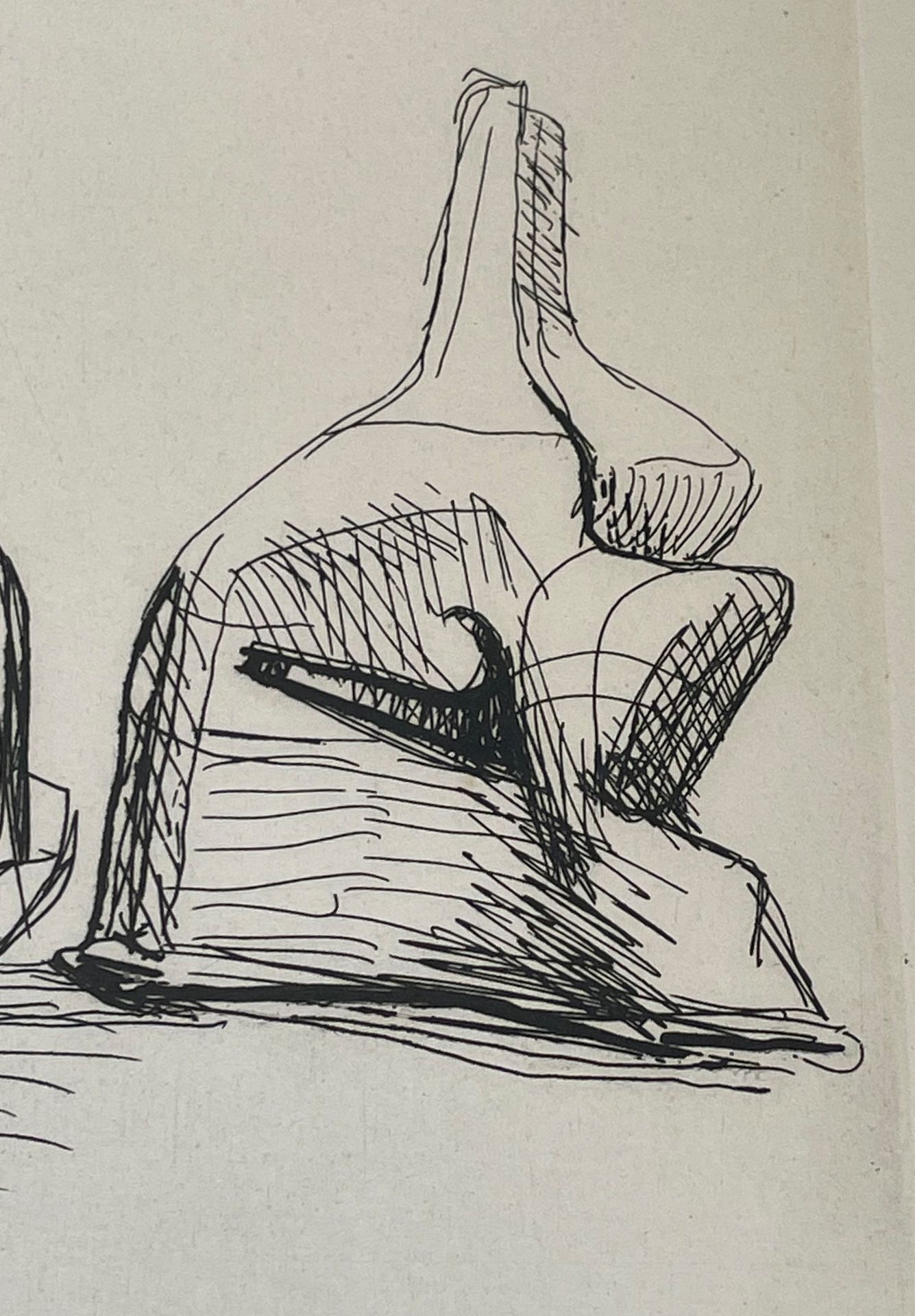 Henry Moore (1898 - 1986). "Studies for head and shoulders sculpture". Artist proof. - Image 3 of 9