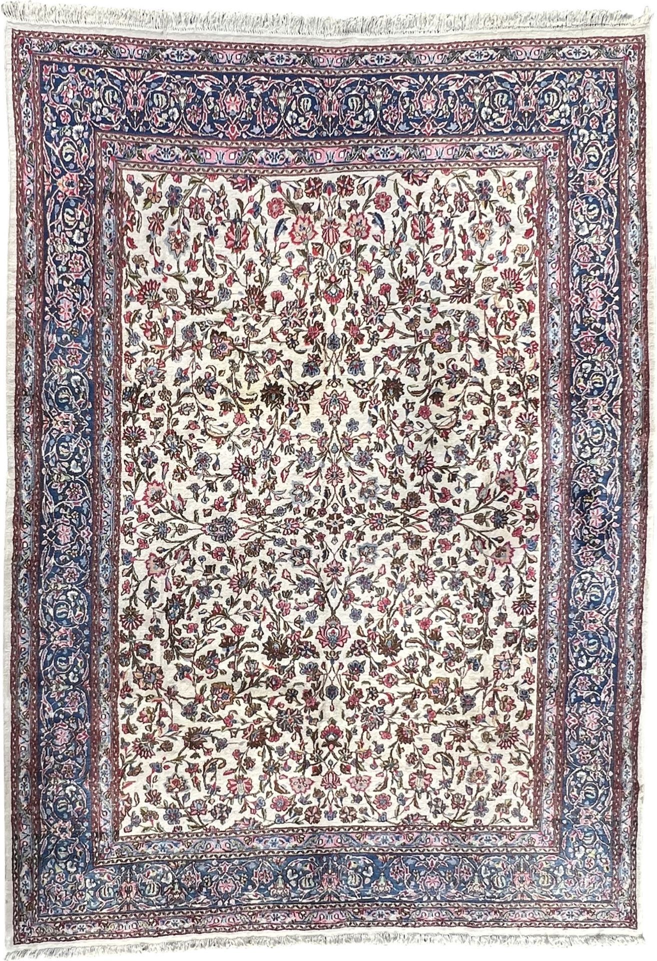 Kirman. Perserteppich. Iran. Salonteppich aus Persien. Um 1950.