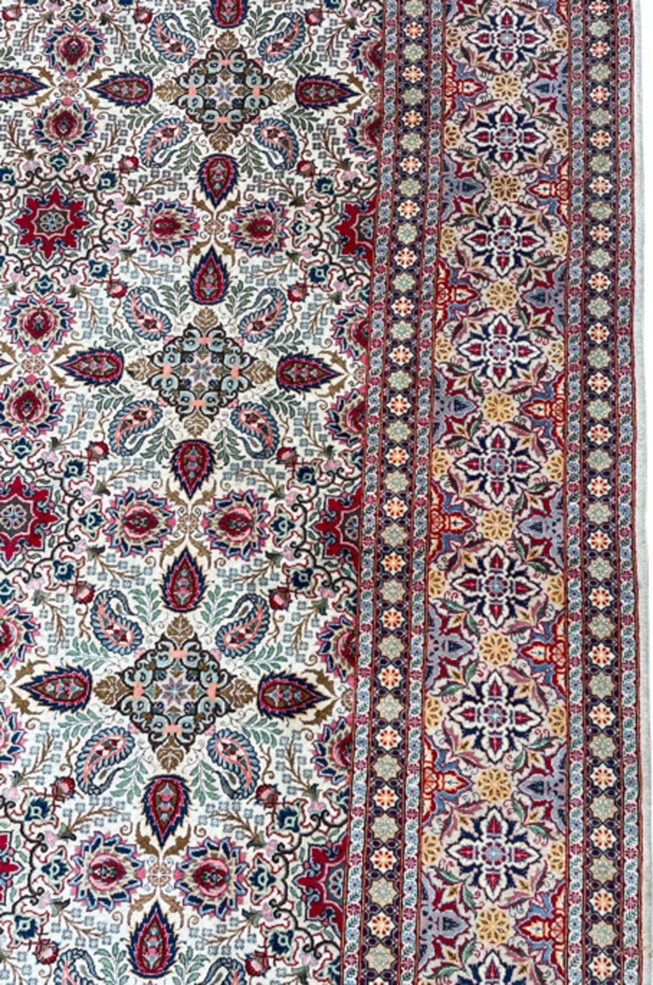 Keshan Werkstattteppich, Iran. Fein. Signiert. - Bild 8 aus 16