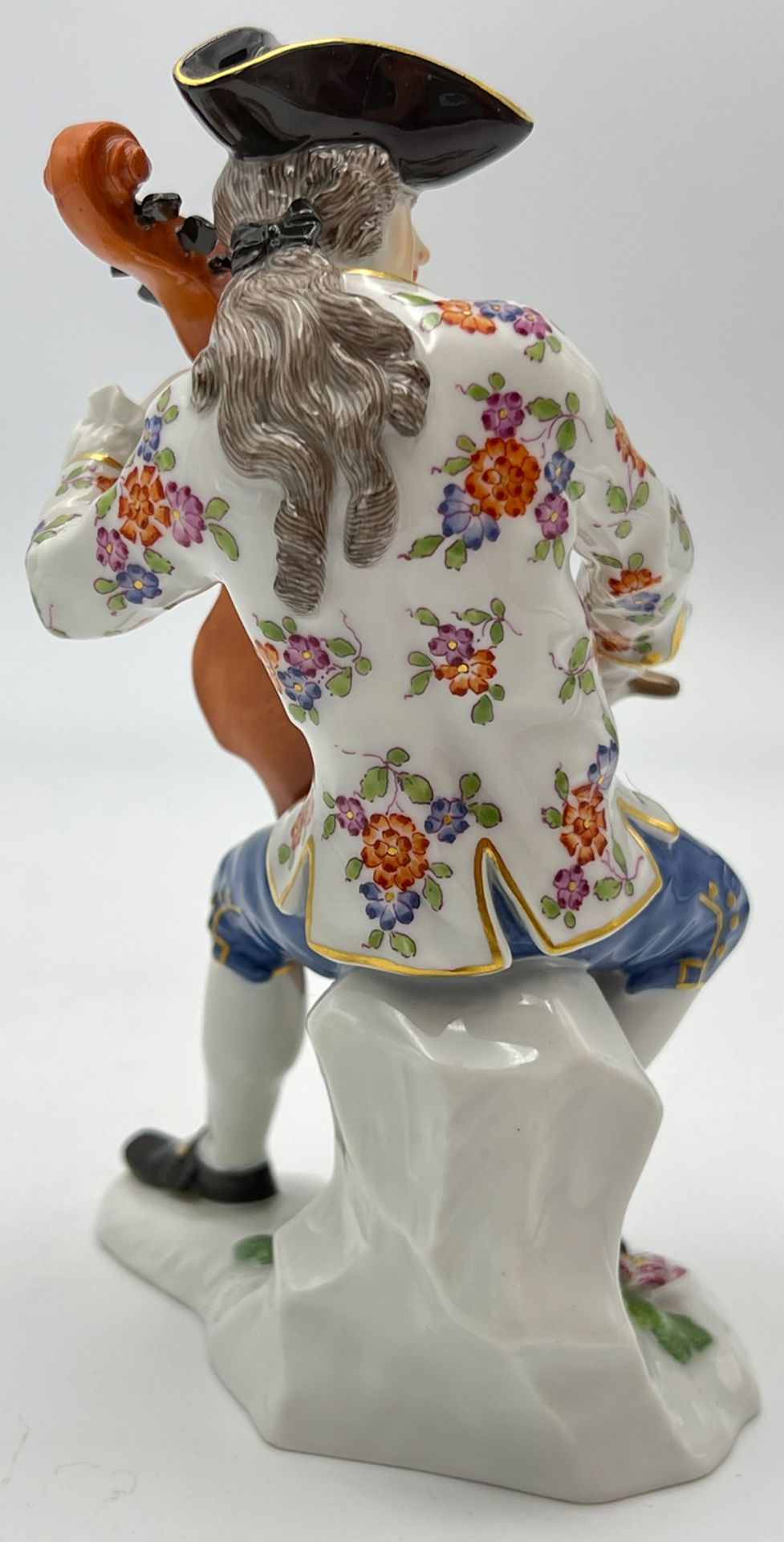 Figur "Bassgeiger". Meissen. 1. Wahl. - Bild 5 aus 11