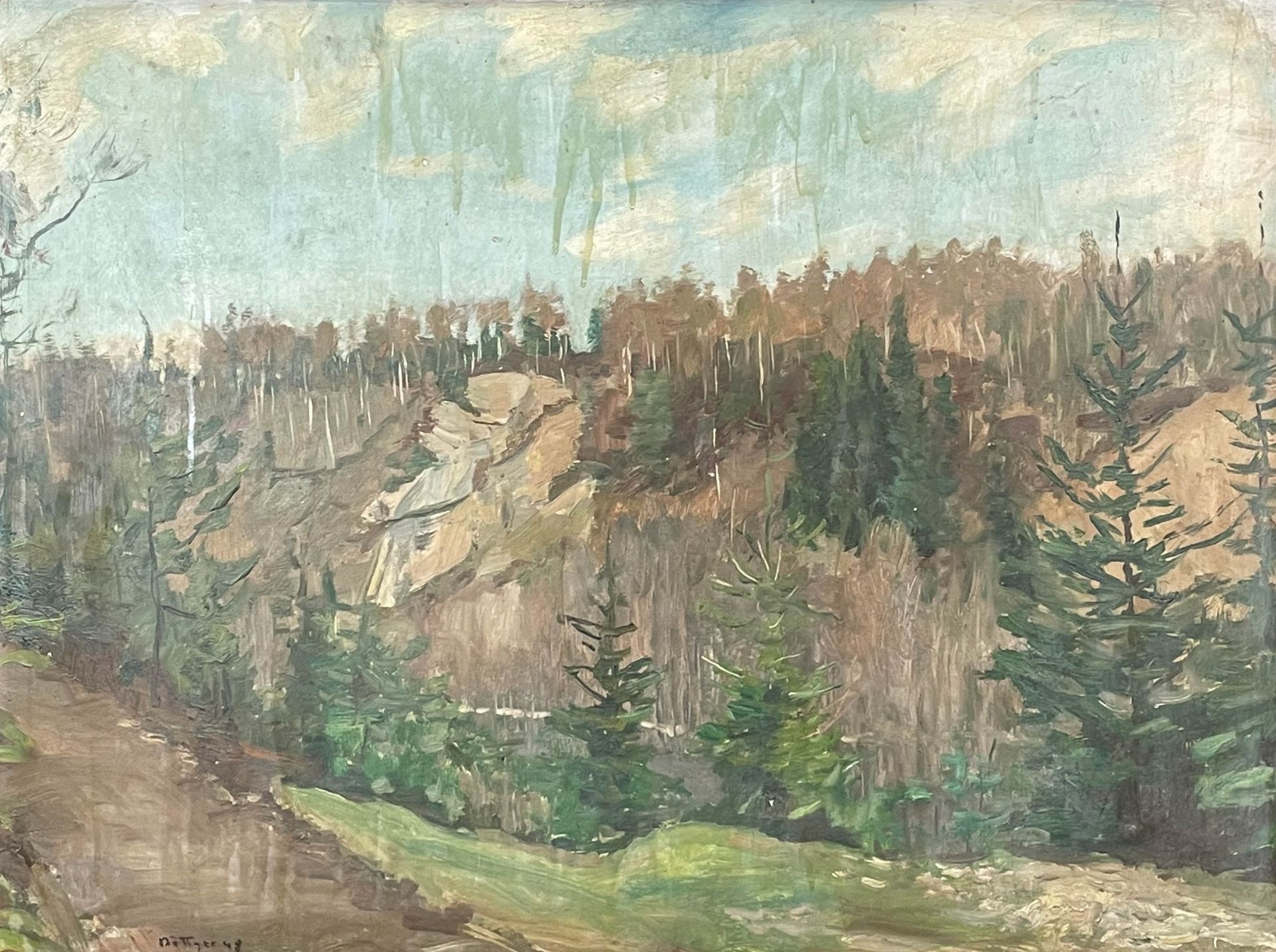 Rudolf BÖTTGER (1887 - 1973). Gebirgslandschaft.