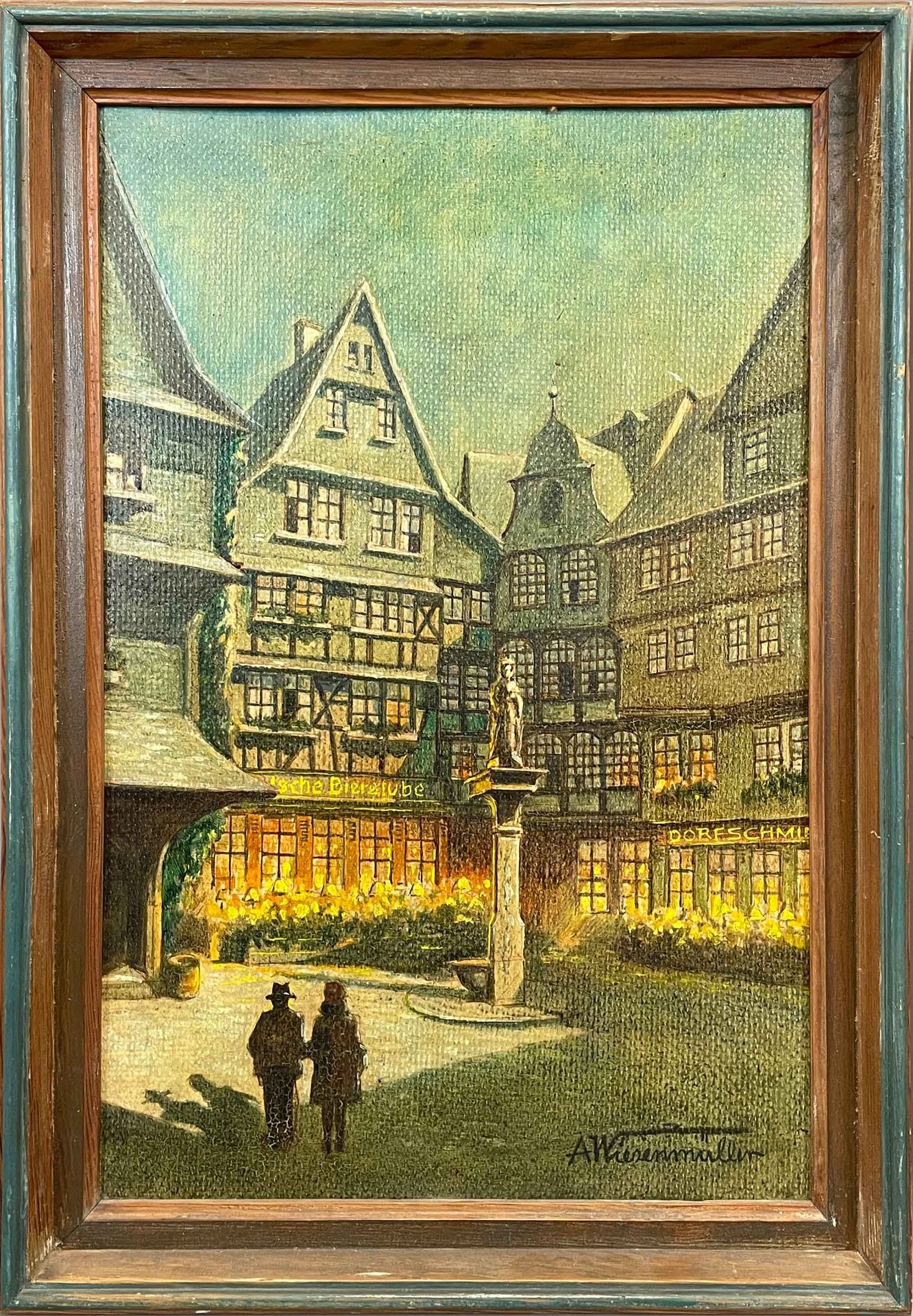 Alfred WIESENMÜLLER. 2 Ansichten von Frankfurt am Main. Um 1920. - Image 3 of 11