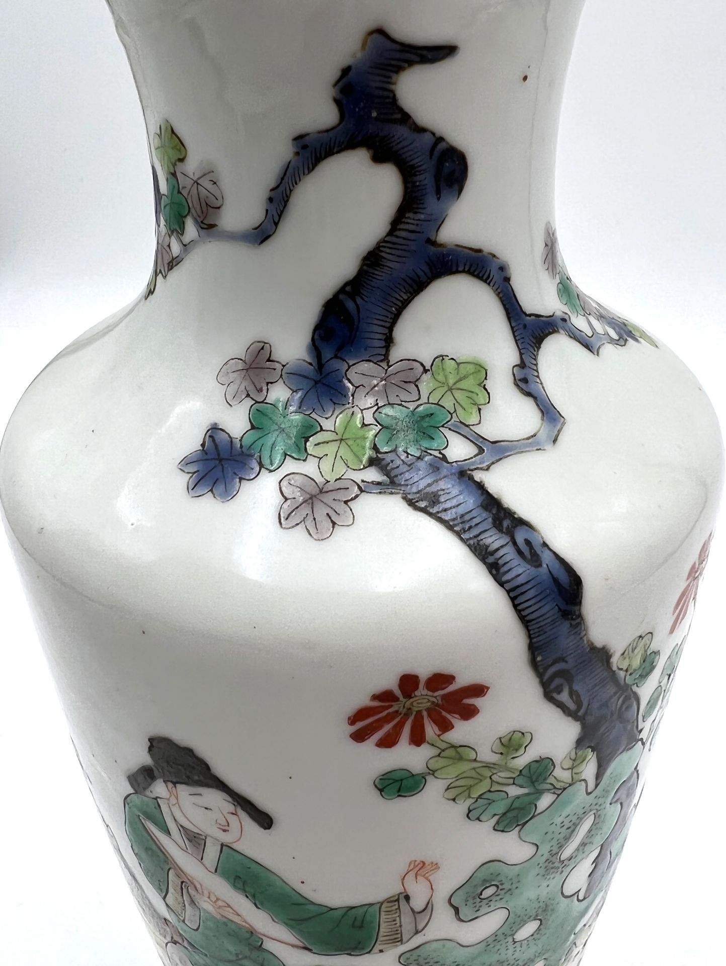 Vase China Guangxu - Periode. 19. Jahrhundert. Dekor: ''Romance of the Western Chamber''. - Image 12 of 17