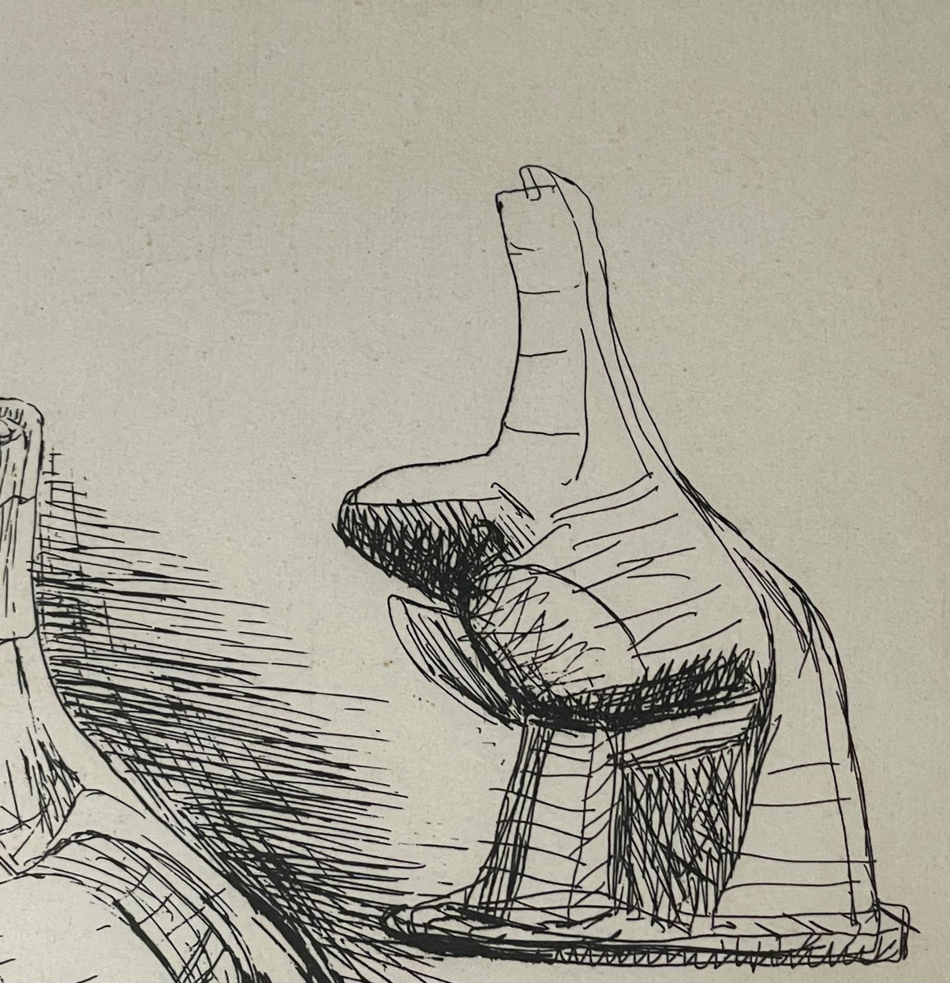 Henry Moore (1898 - 1986). "Studies for head and shoulders sculpture". Artist proof. - Image 6 of 9