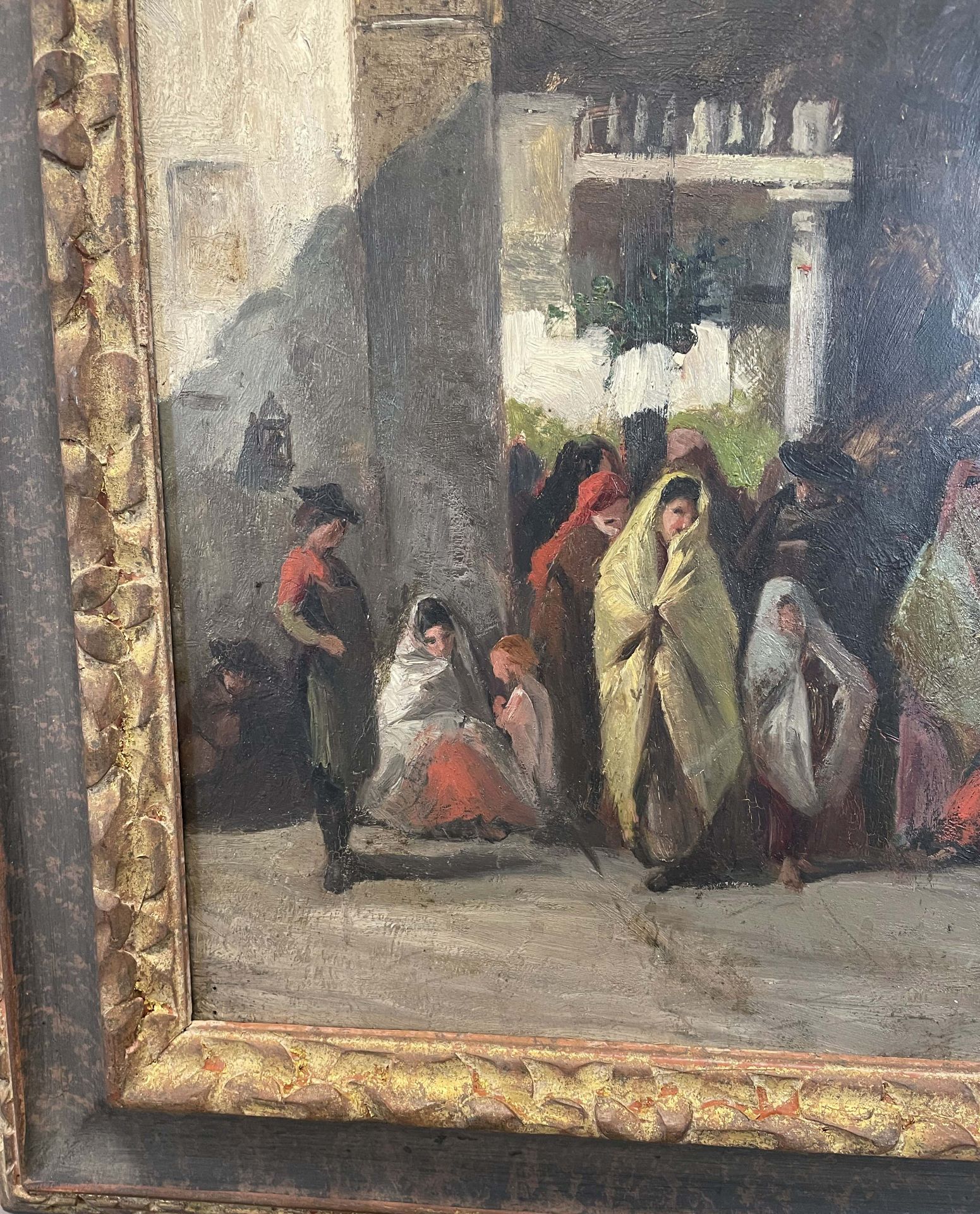UNSIGNIERT (XIX - XX). Drei Gemälde mit orientalischer Straßenszenarie. - Image 10 of 20