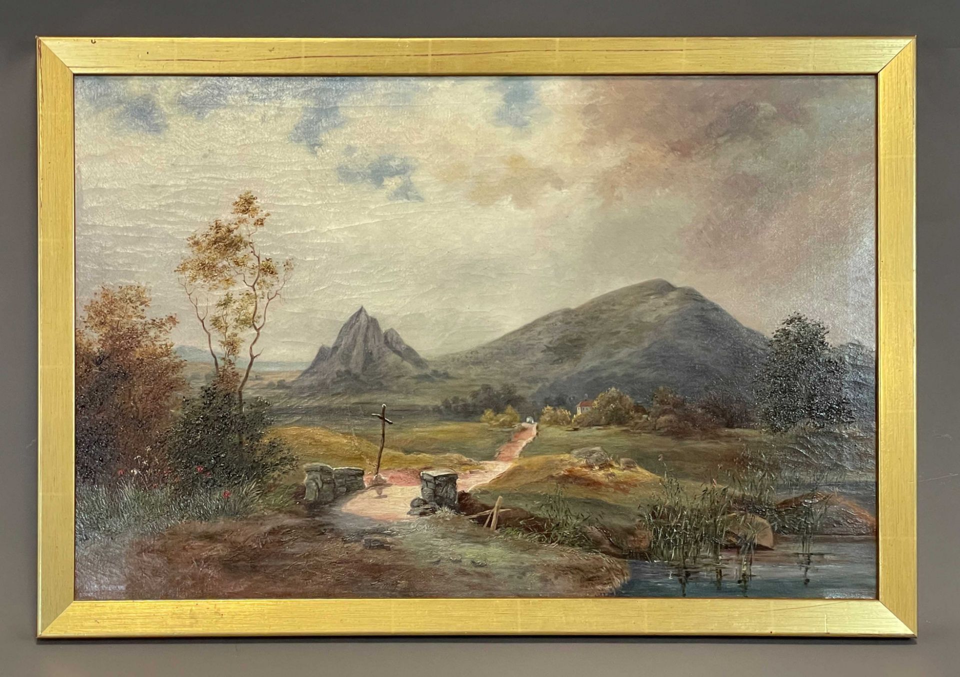 Albert RIEGER (1834 - 1905) zugeschrieben. Idyllische Voralpenlandschaft. - Bild 2 aus 9