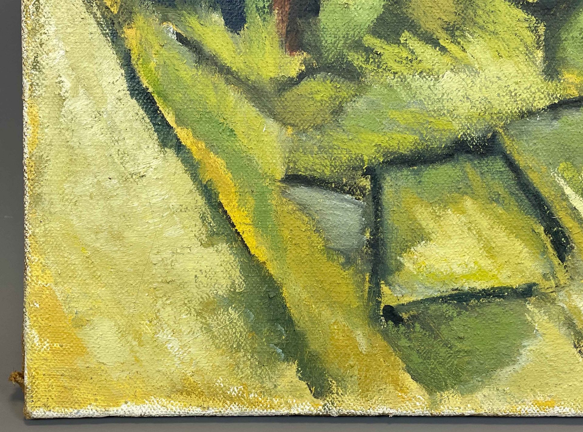 UNSIGNIERT (XX). Expressionistisch gemalte Waldlandschaft. - Bild 3 aus 9