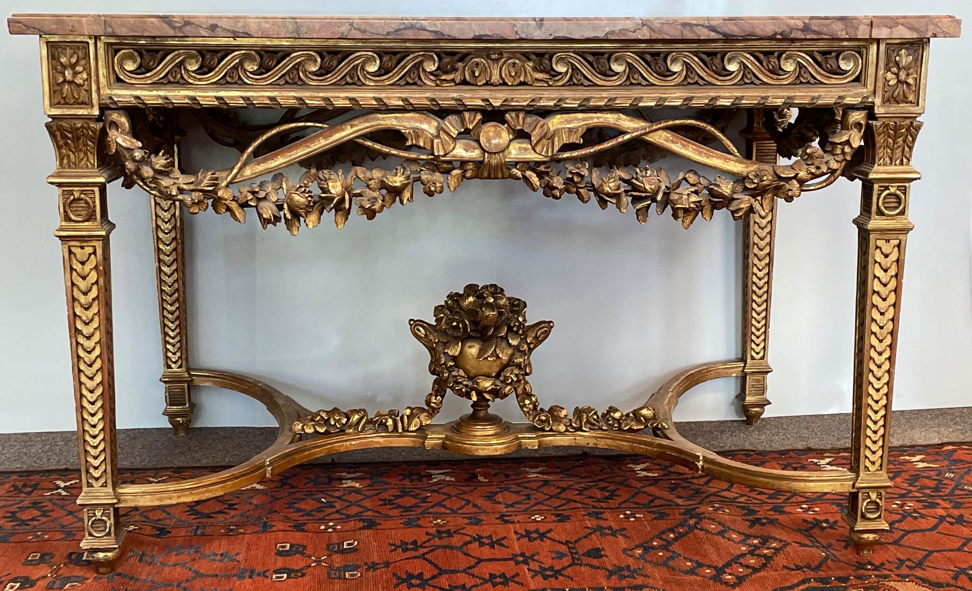 Tisch Louis Seize. Holz geschnitzt. Wohl Frankreich. XIX. Jahrhundert. - Image 3 of 10