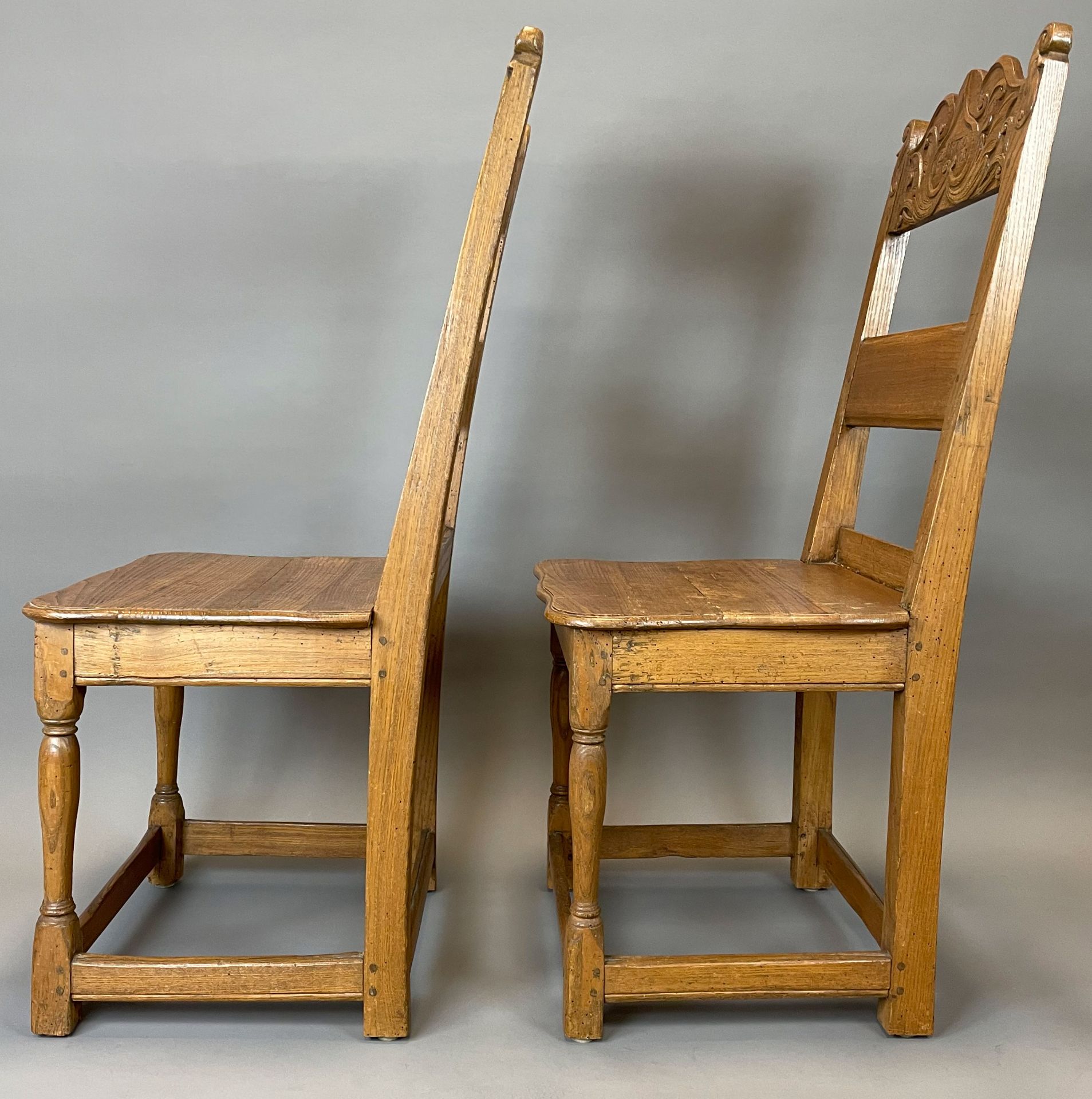 2 Bergische Stühle. Barock. Datiert: 1791. - Bild 7 aus 14