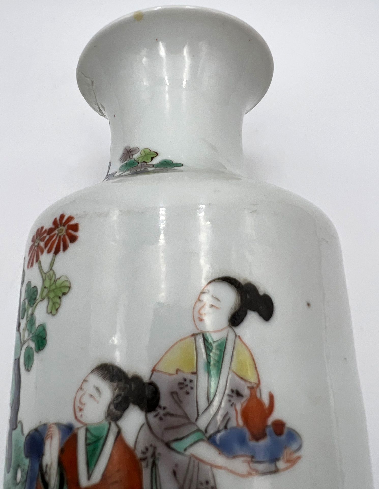 Vase China Guangxu - Periode. 19. Jahrhundert. Dekor: ''Romance of the Western Chamber''. - Image 16 of 17