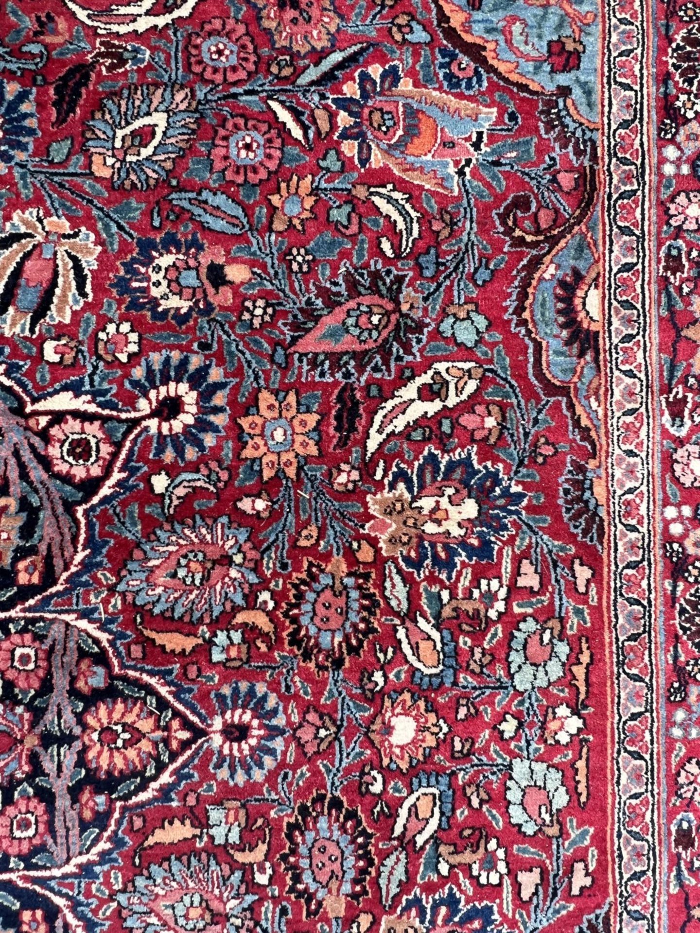 Mesched Salonteppich. Persien. Um 1900. Antik. Signiert ''Hamid Hadawi''. - Bild 14 aus 17