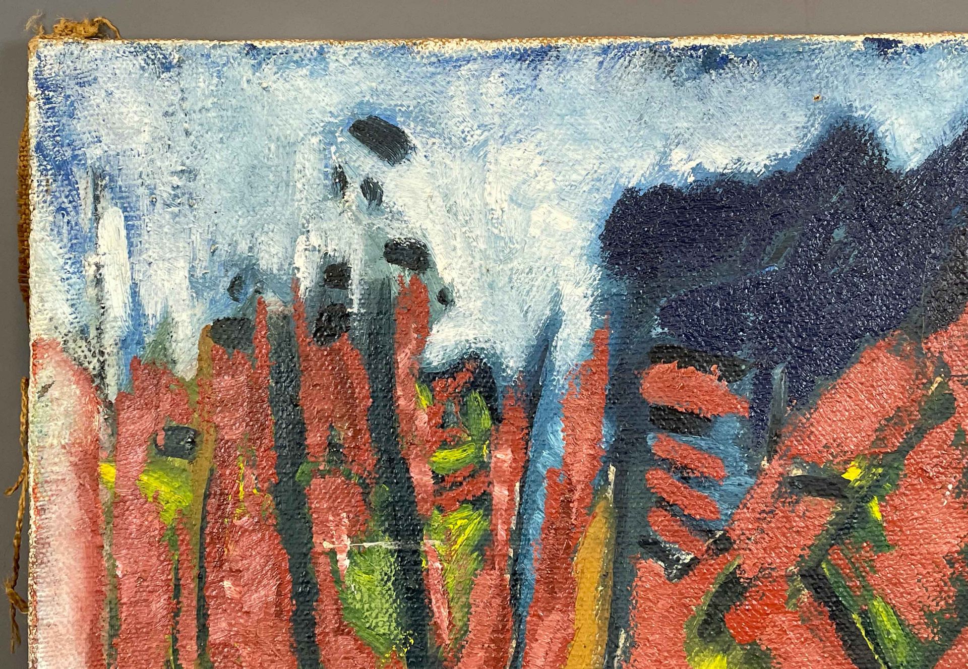 UNSIGNIERT (XX). Expressionistisch gemalte Waldlandschaft. - Bild 4 aus 9