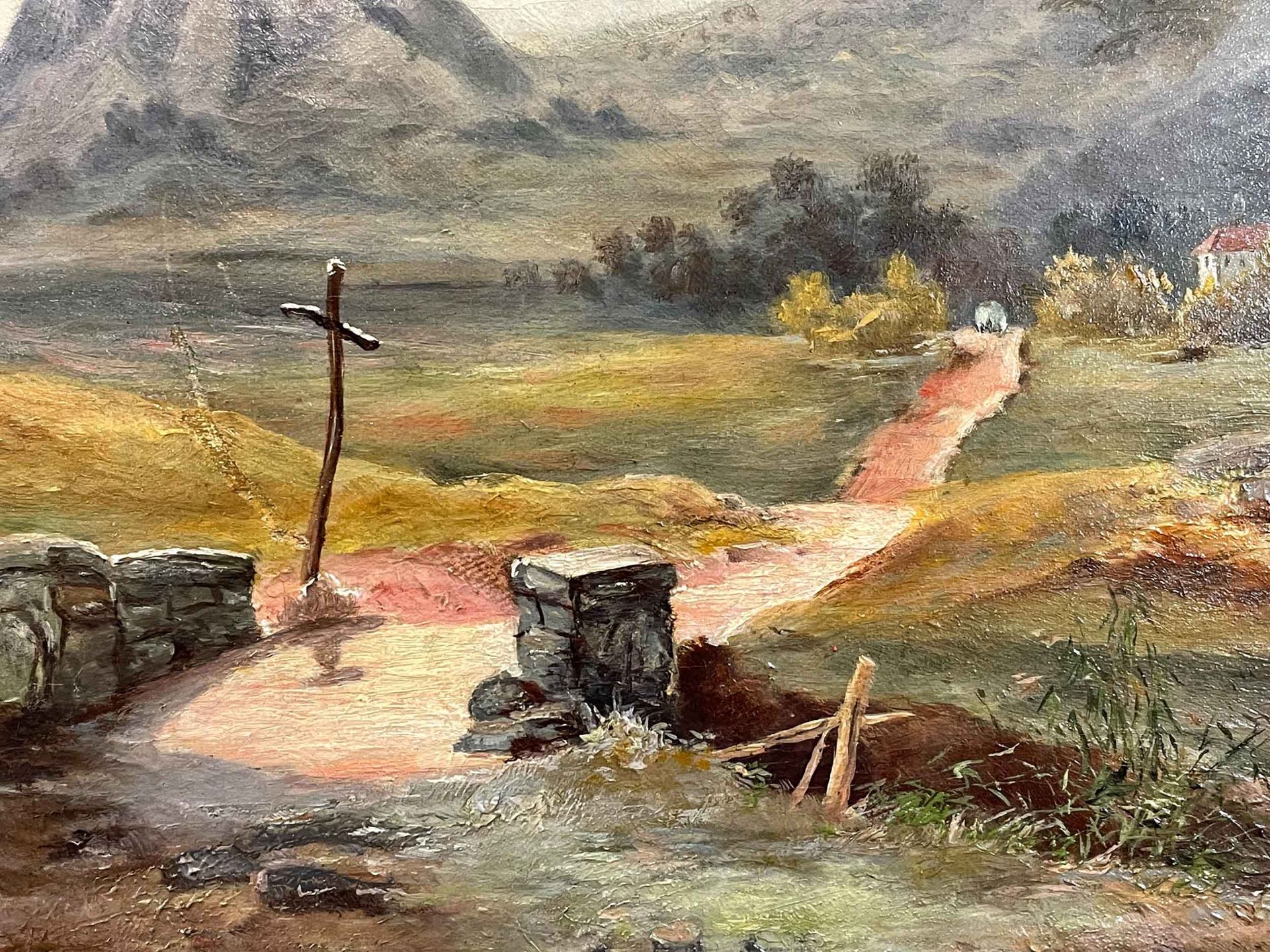 Albert RIEGER (1834 - 1905) zugeschrieben. Idyllische Voralpenlandschaft. - Bild 7 aus 9