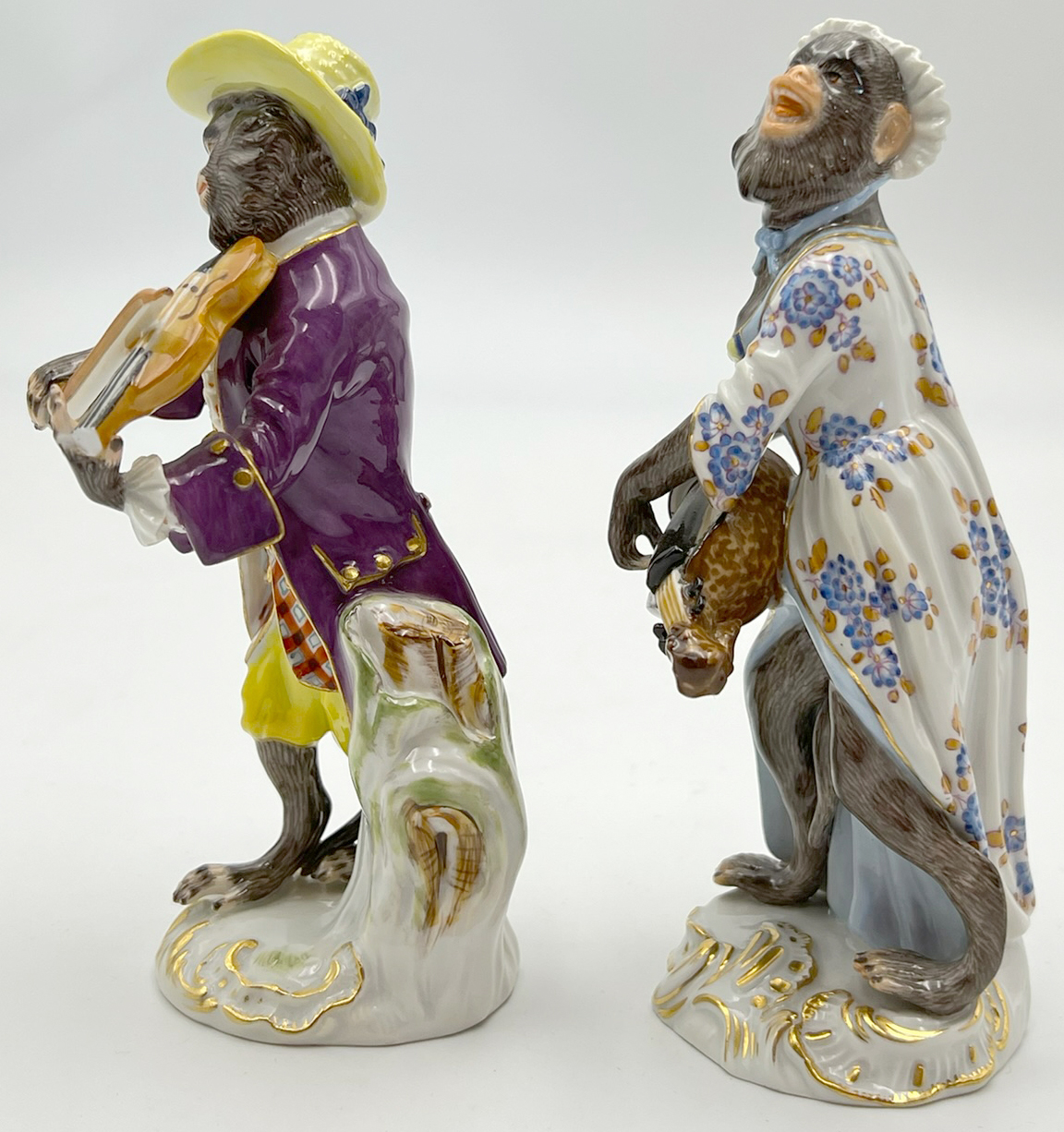 Zwei Figuren aus der "Affenkapelle" von Meissen. - Image 2 of 12