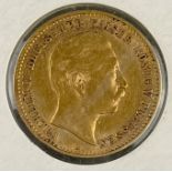 Goldmünze. 10 Mark "Wilhelm II." Preußen. 1898. Sehr schön.