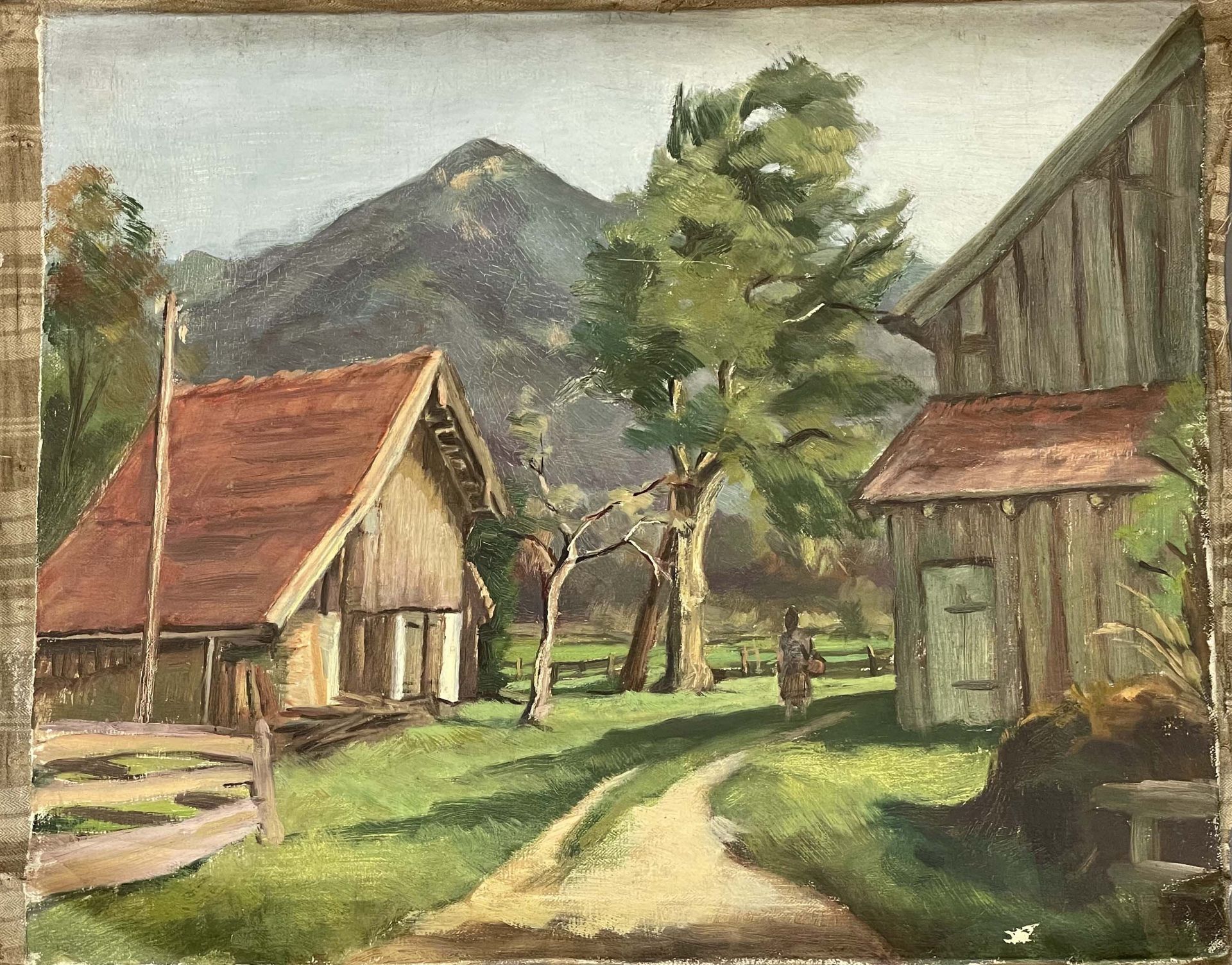 Wilhelm RAAB (1907 - 1989). Zwei Gemälde. Dörfliche Landschaften. 1930er Jahre. - Bild 7 aus 14