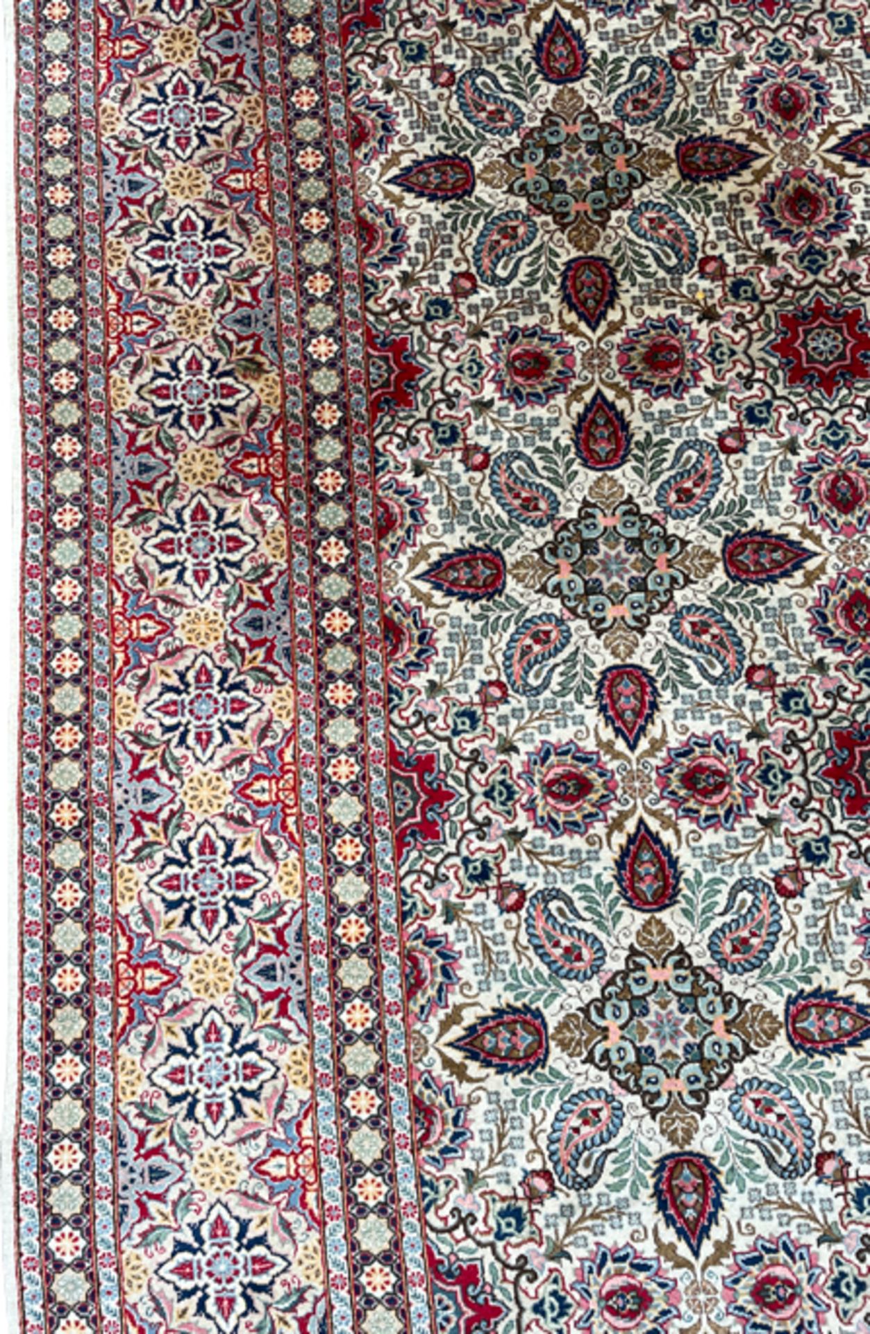 Keshan Werkstattteppich, Iran. Fein. Signiert. - Bild 6 aus 16
