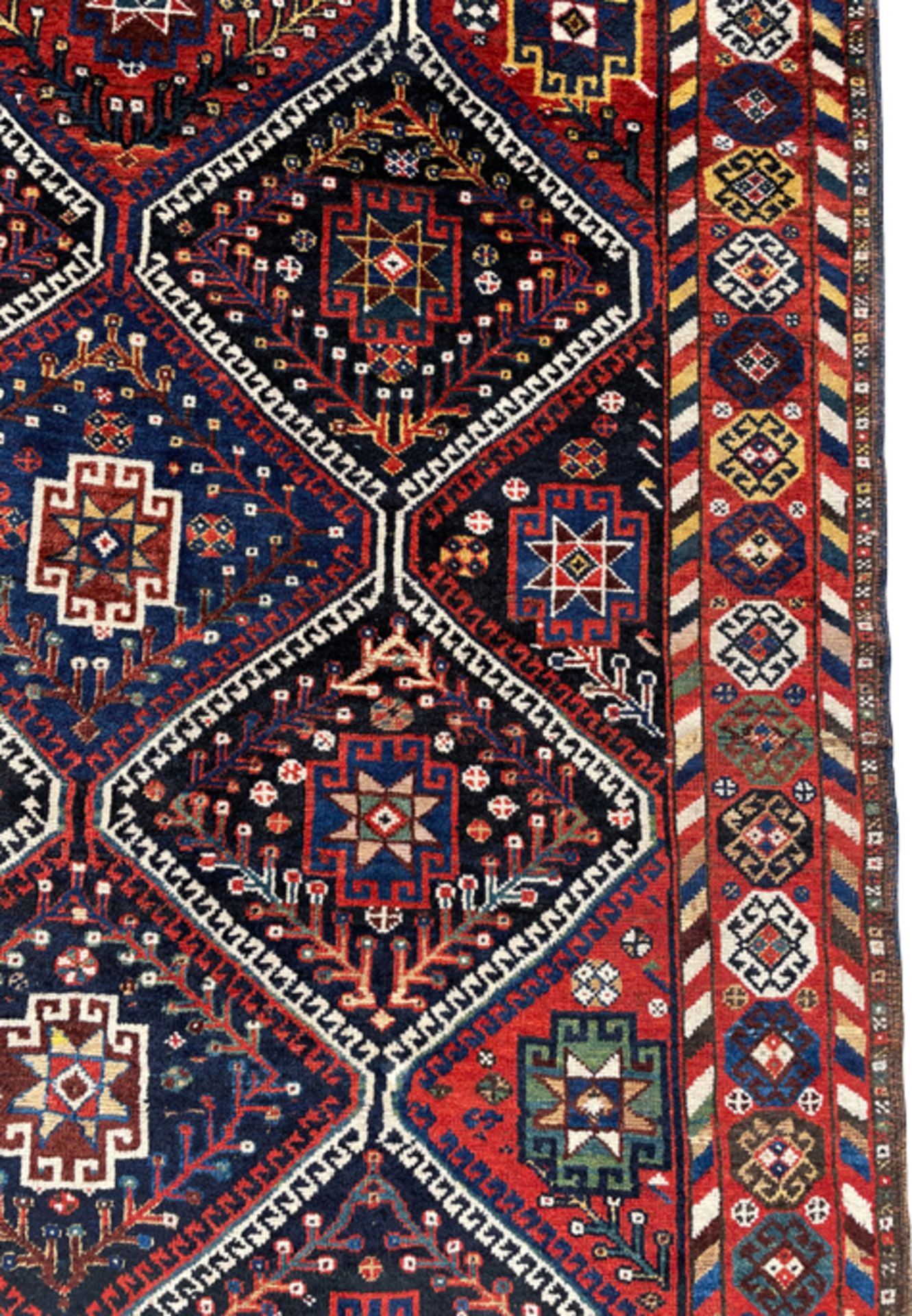 Luri Gabbeh Perserteppich. Iran. Um 1890. Khamseh Stammesteppich. - Bild 5 aus 11