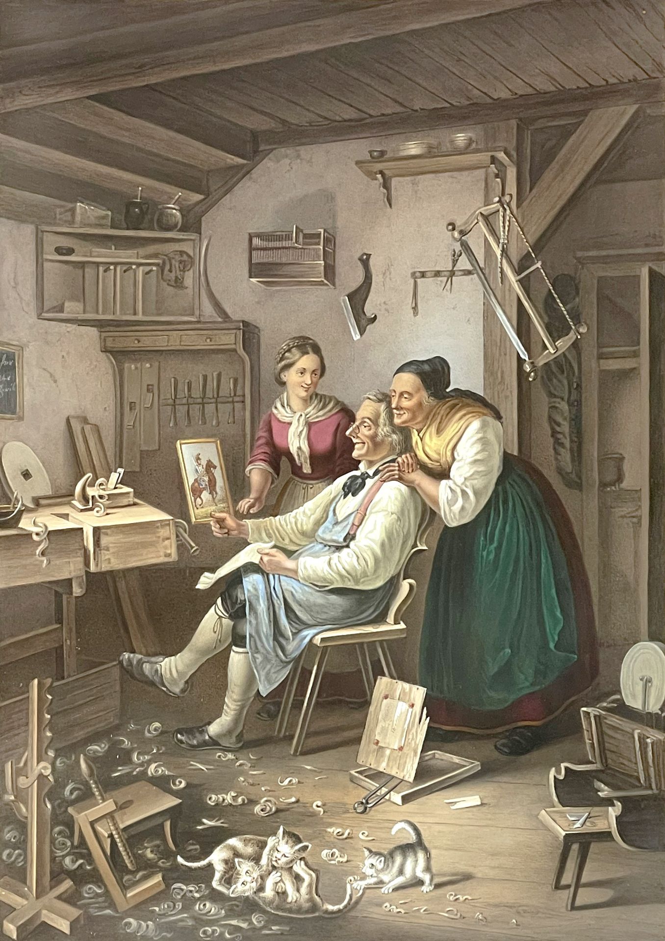 Hermann BETHKE (1825 - 1895) Kopie nach. "Des Sohnes Bildnis".