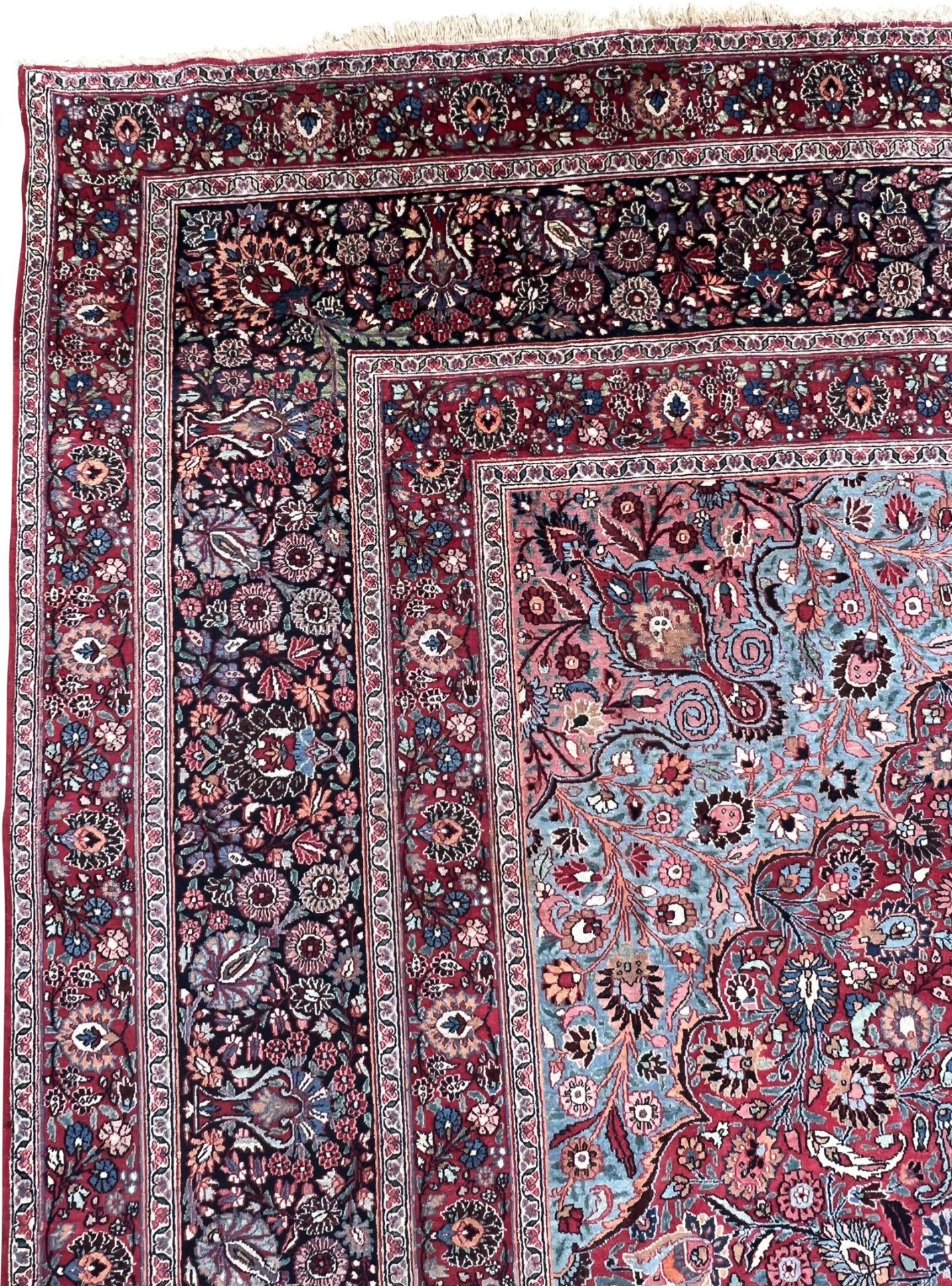 Mesched Salonteppich. Persien. Um 1900. Antik. Signiert ''Hamid Hadawi''. - Bild 3 aus 17