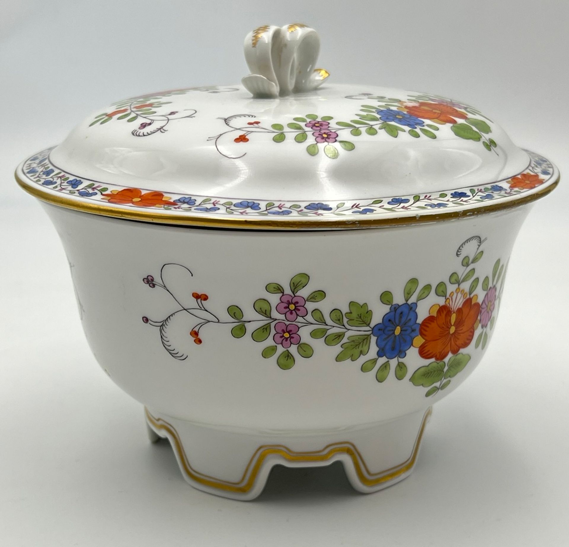 Deckelschale Meissen "Indische Blume". 1. Wahl. - Image 4 of 10