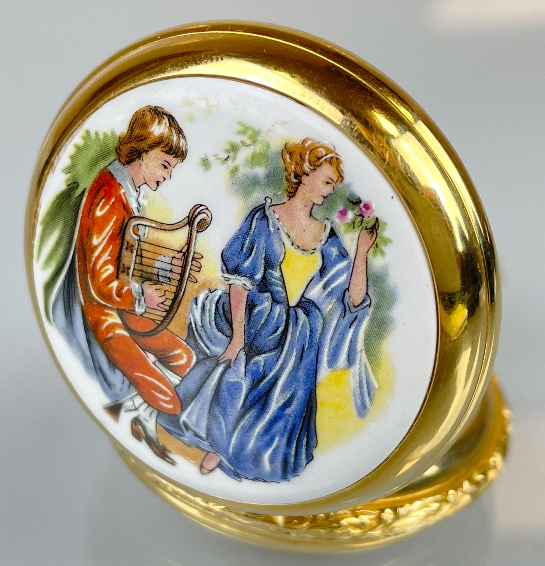 Savonette-Taschenuhr von Reuge. Schweiz. Mit Musikspielwerk. - Bild 4 aus 12