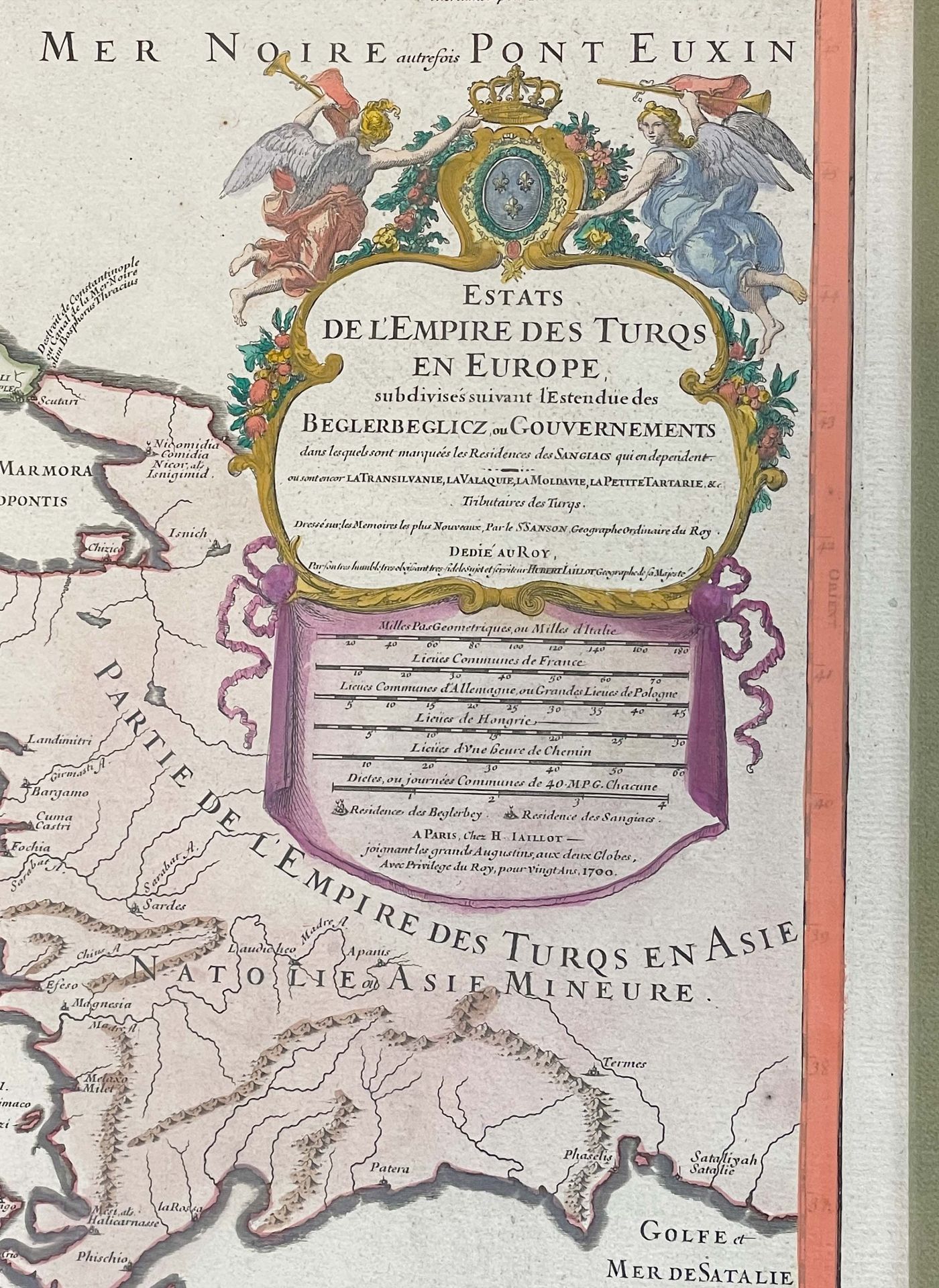 Alexis Hubert JAILLOT (1632 - 1712). ''Estats de l'Empire des Turqs en Europe, …'' - Image 3 of 10