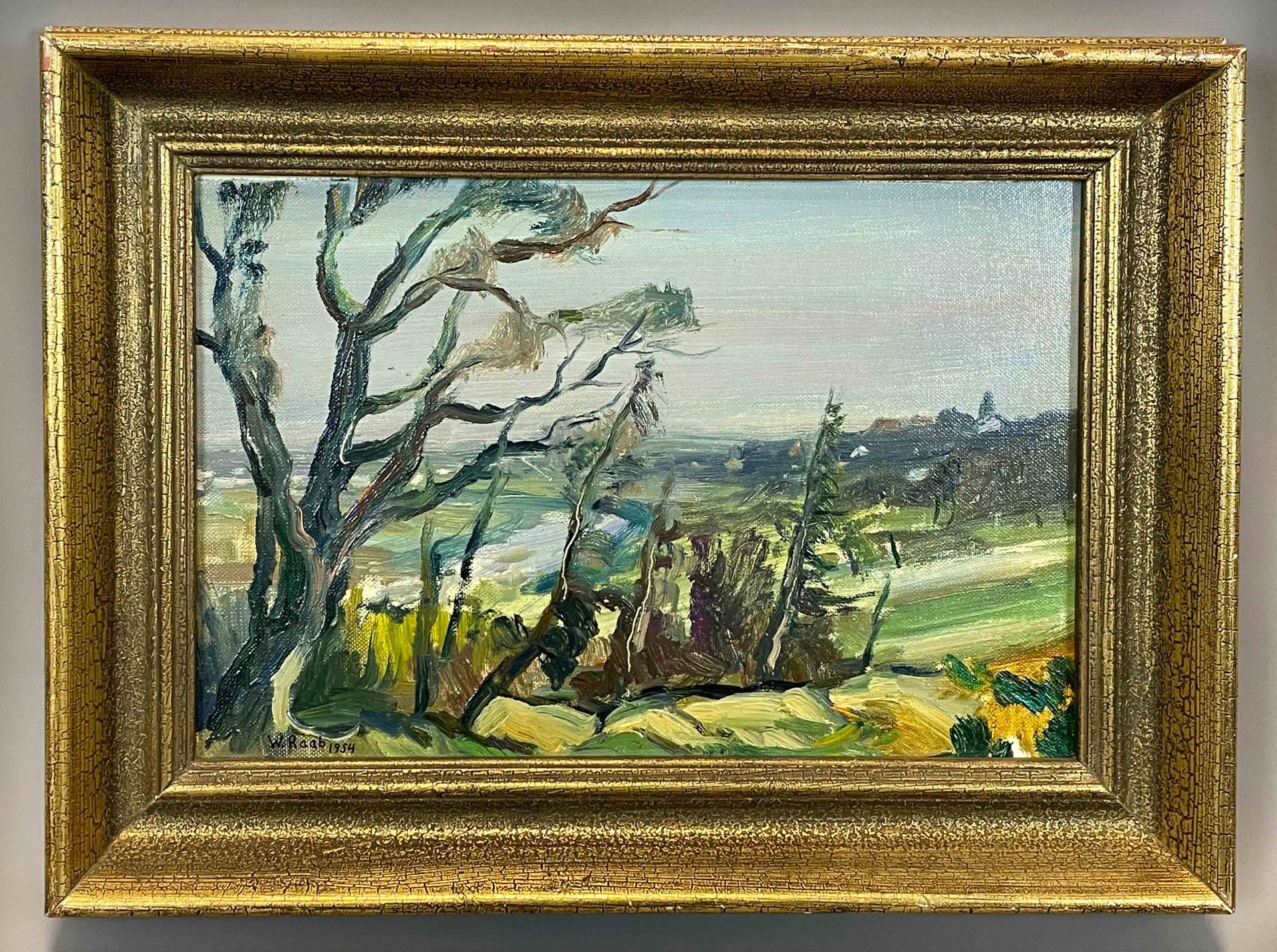 Wilhelm RAAB (1907 - 1989). "An der Nied bei Braunheim (Ffm)". - Bild 2 aus 6