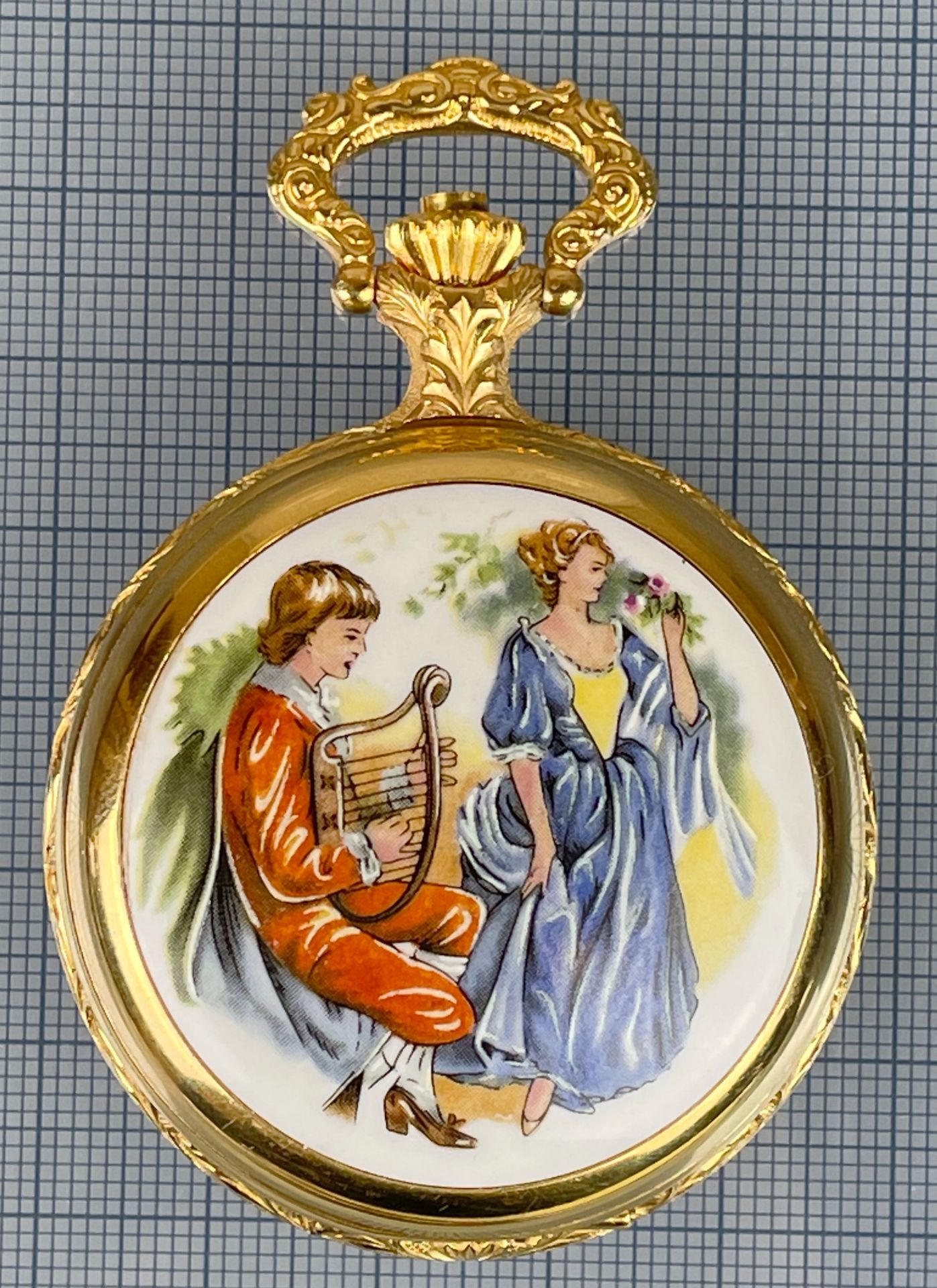 Savonette-Taschenuhr von Reuge. Schweiz. Mit Musikspielwerk. - Bild 11 aus 12