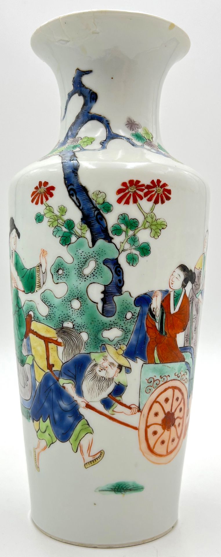 Vase China Guangxu - Periode. 19. Jahrhundert. Dekor: ''Romance of the Western Chamber''.