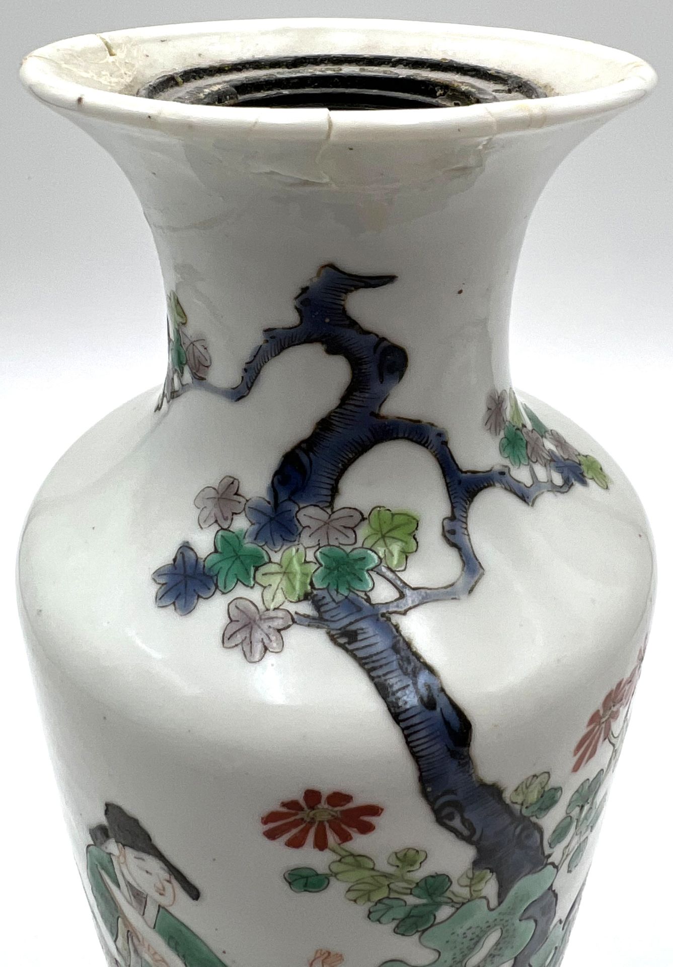 Vase China Guangxu - Periode. 19. Jahrhundert. Dekor: ''Romance of the Western Chamber''. - Image 8 of 17